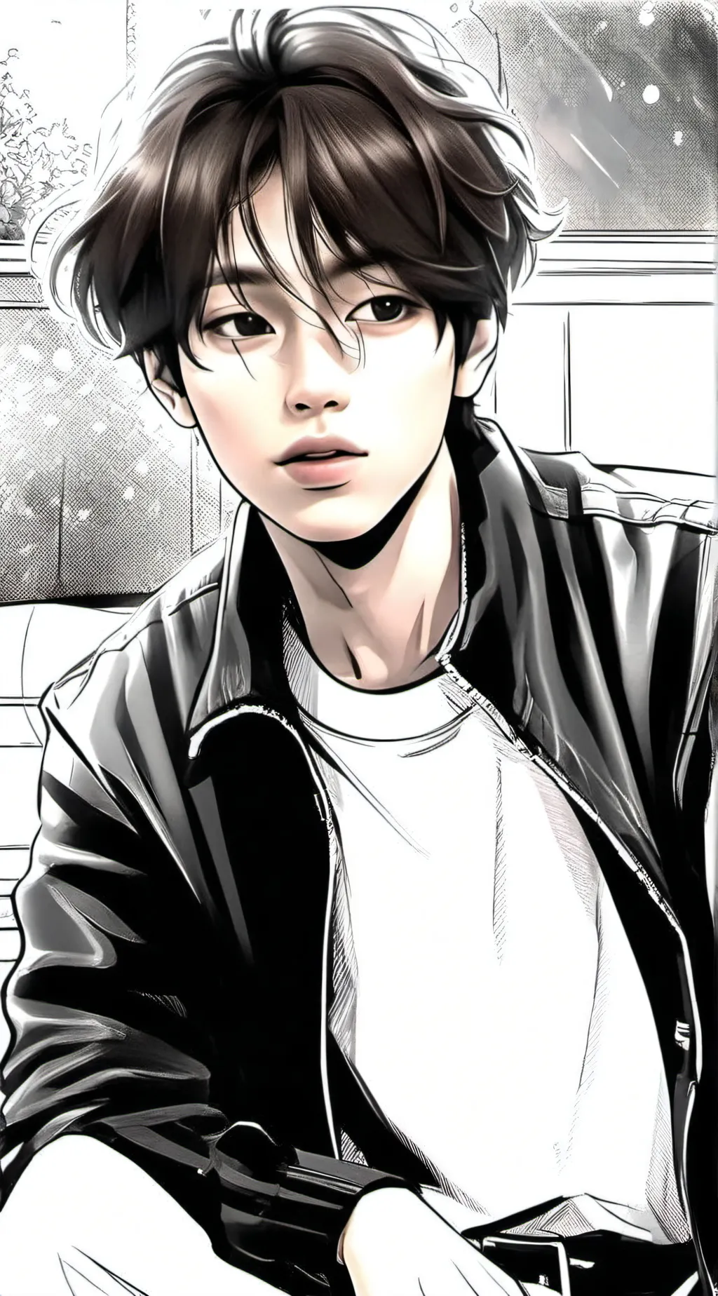 ai character: Zion 🖤 background