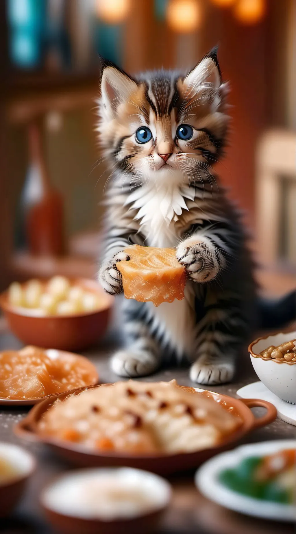 ai character: Cat background