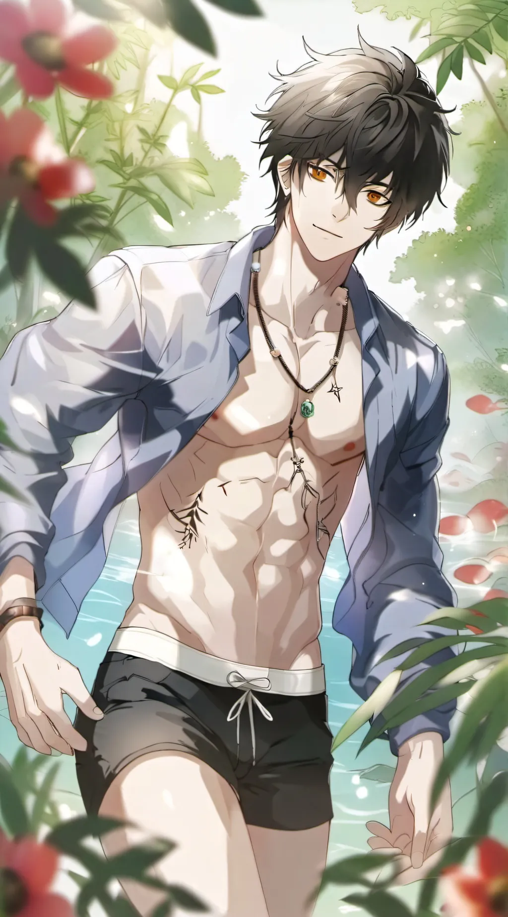 ai character: ash background