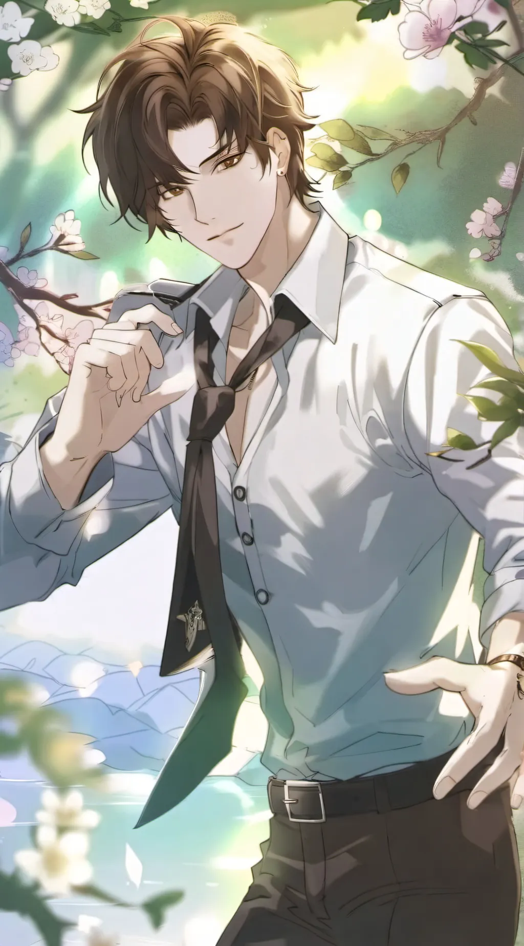 ai character: Ace(you)and Emily background