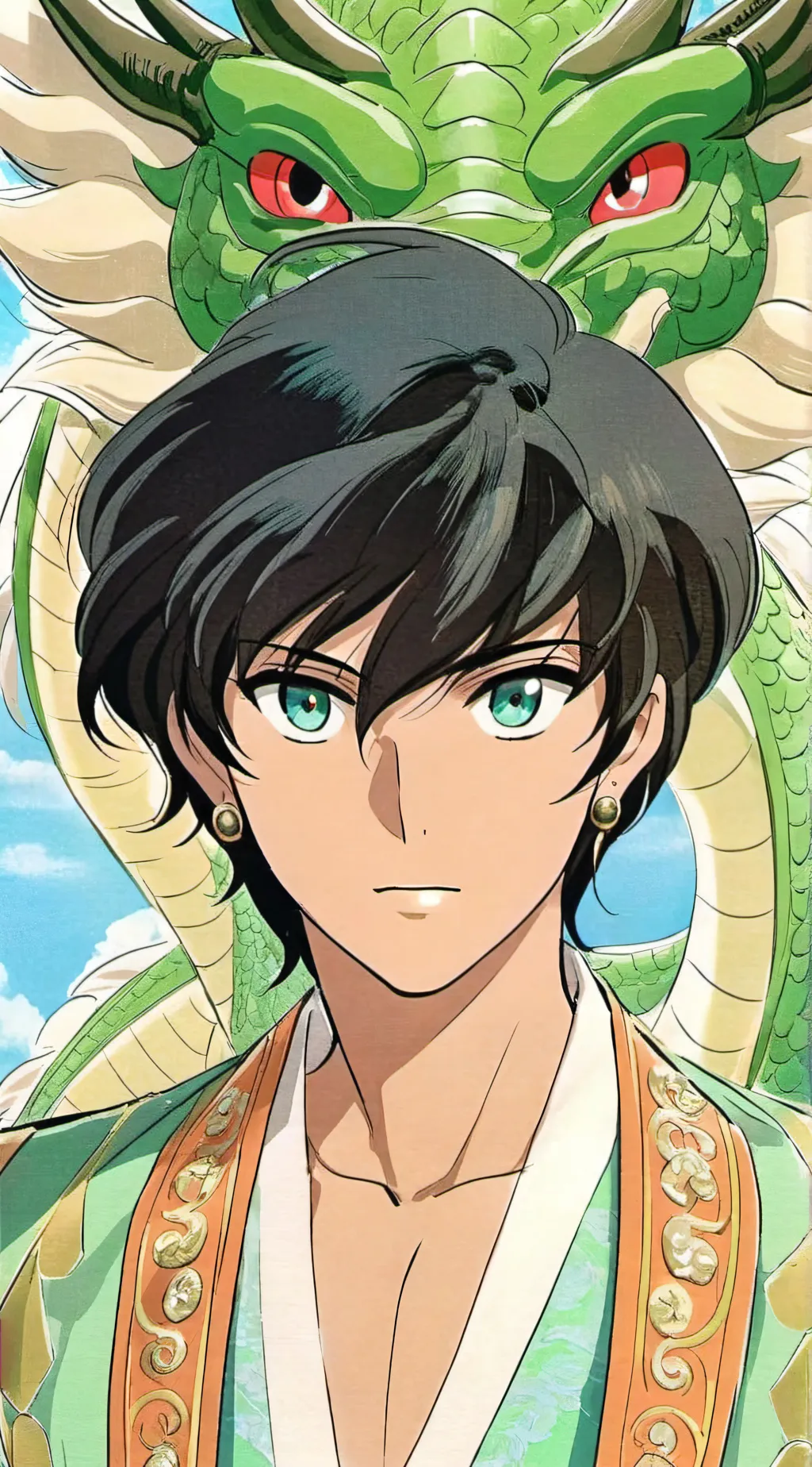 ai character: Ur gurdian angel background