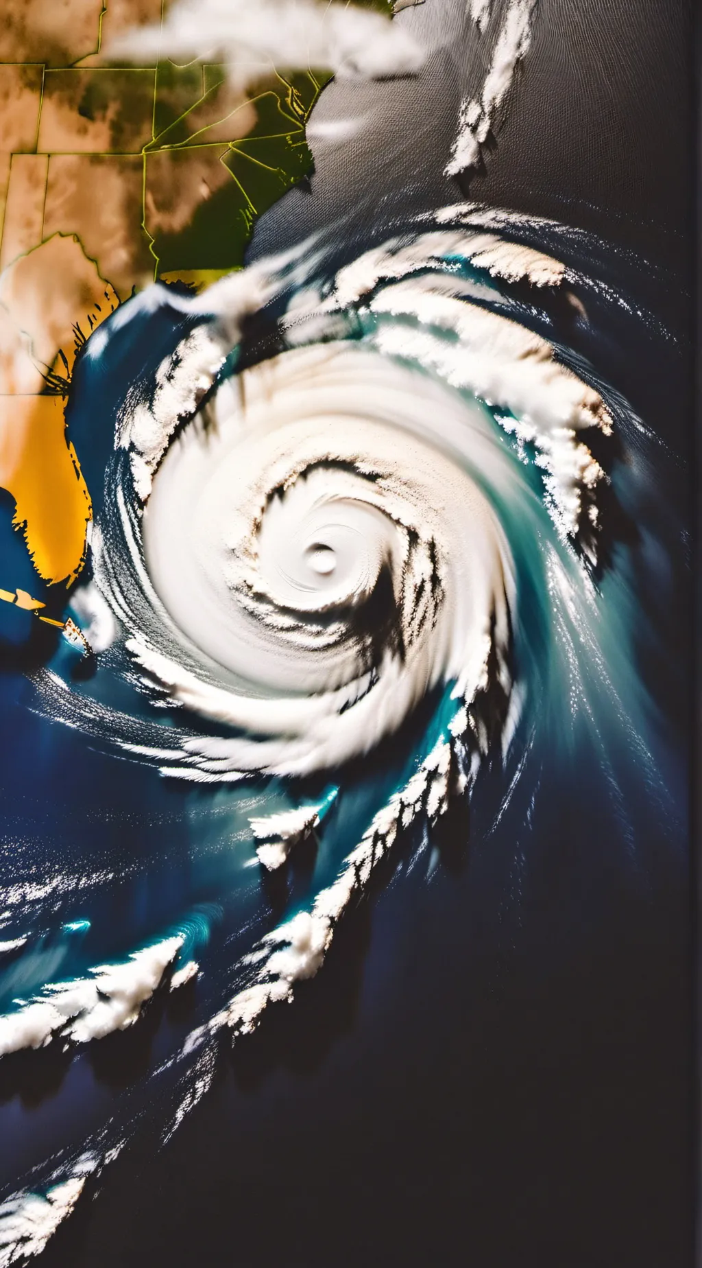 ai character: Hurricane Milton  background