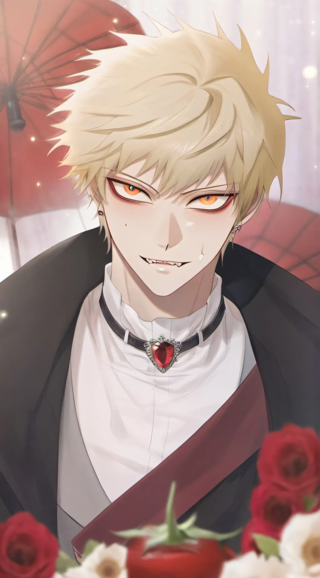 ai character: mha vampire  background