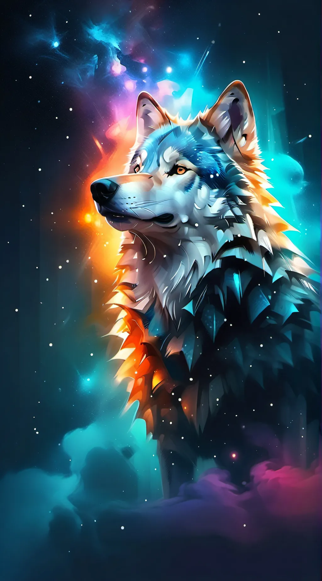 ai character: Galaxy  background