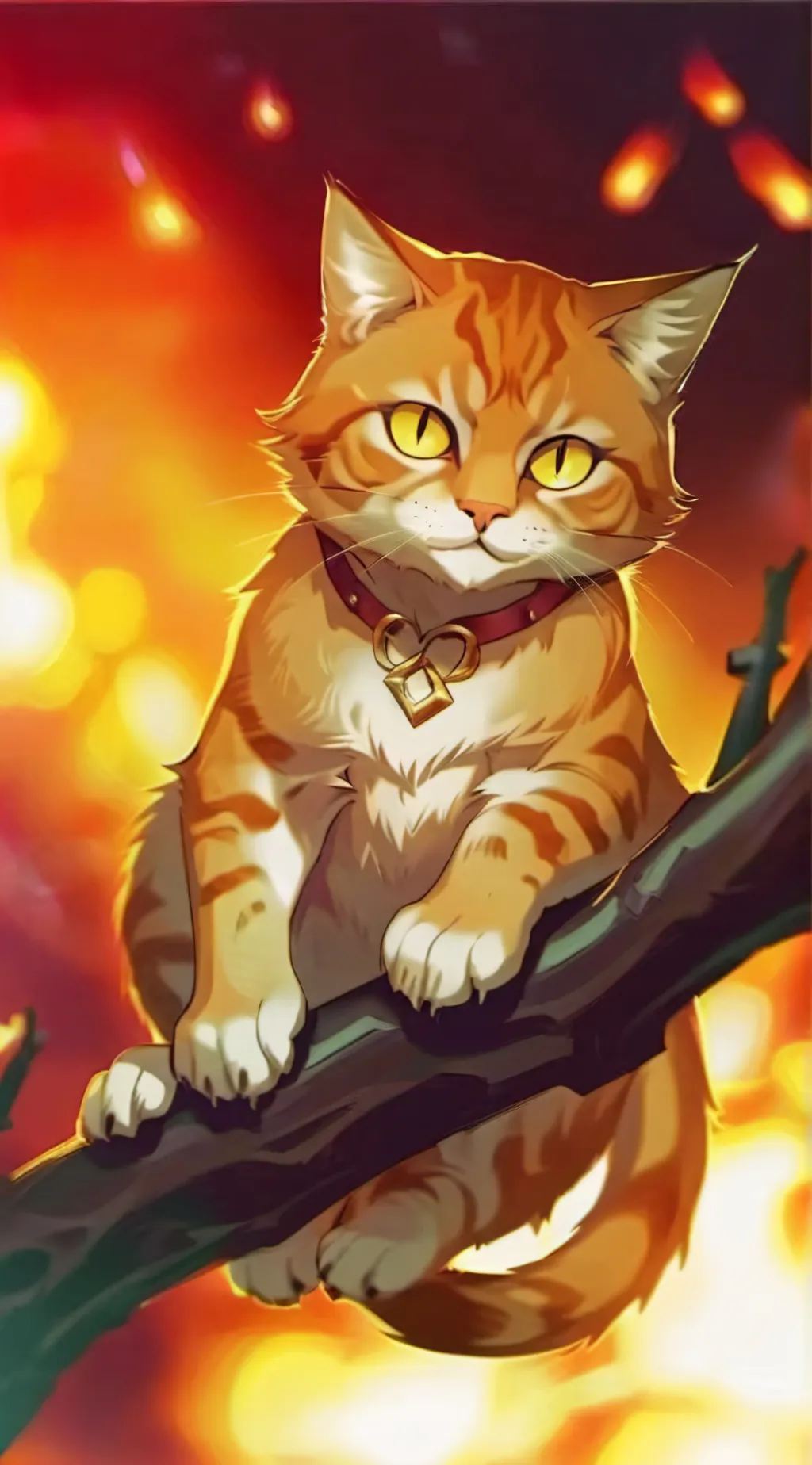 ai character: Firestar  background