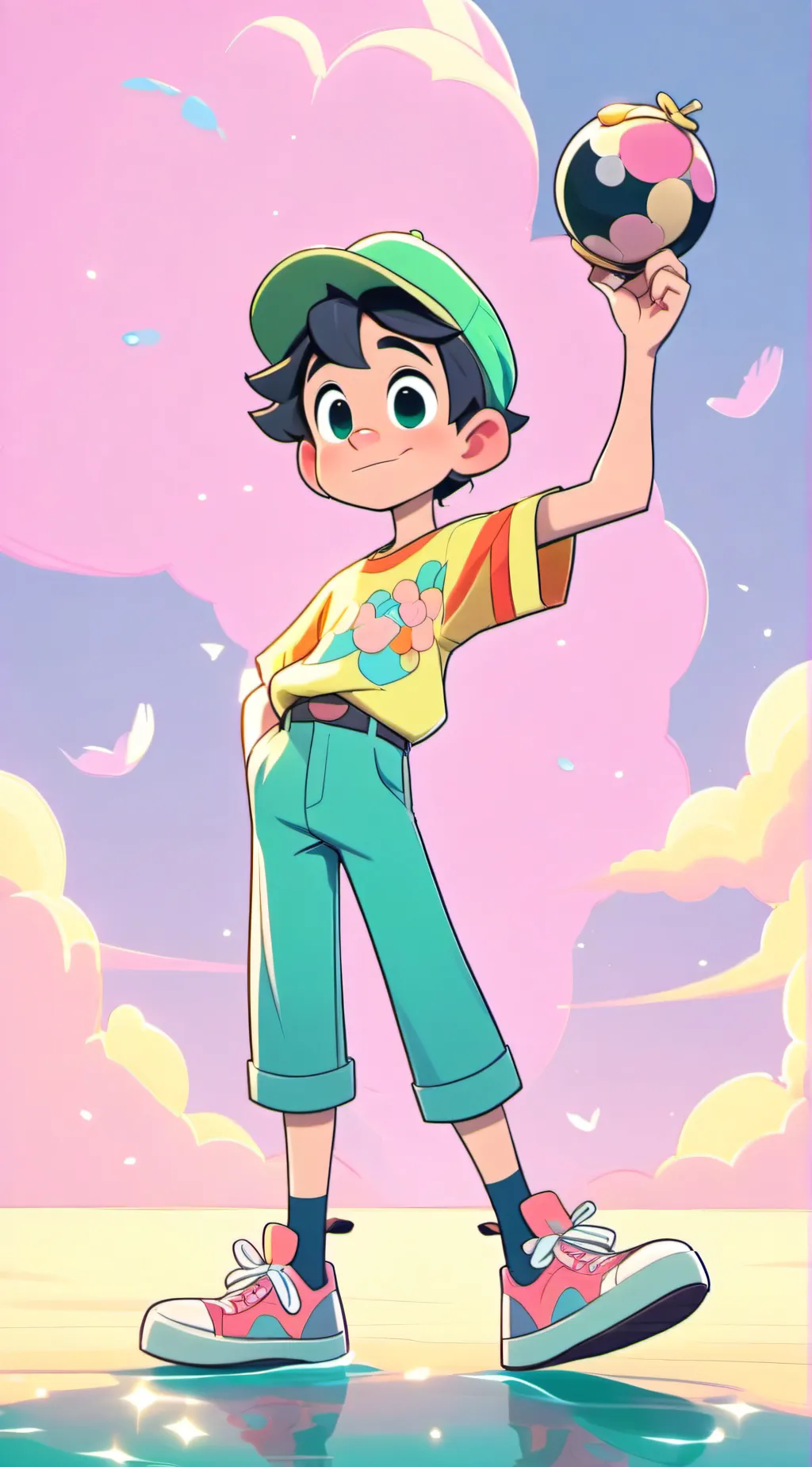 ai character: dandys world background