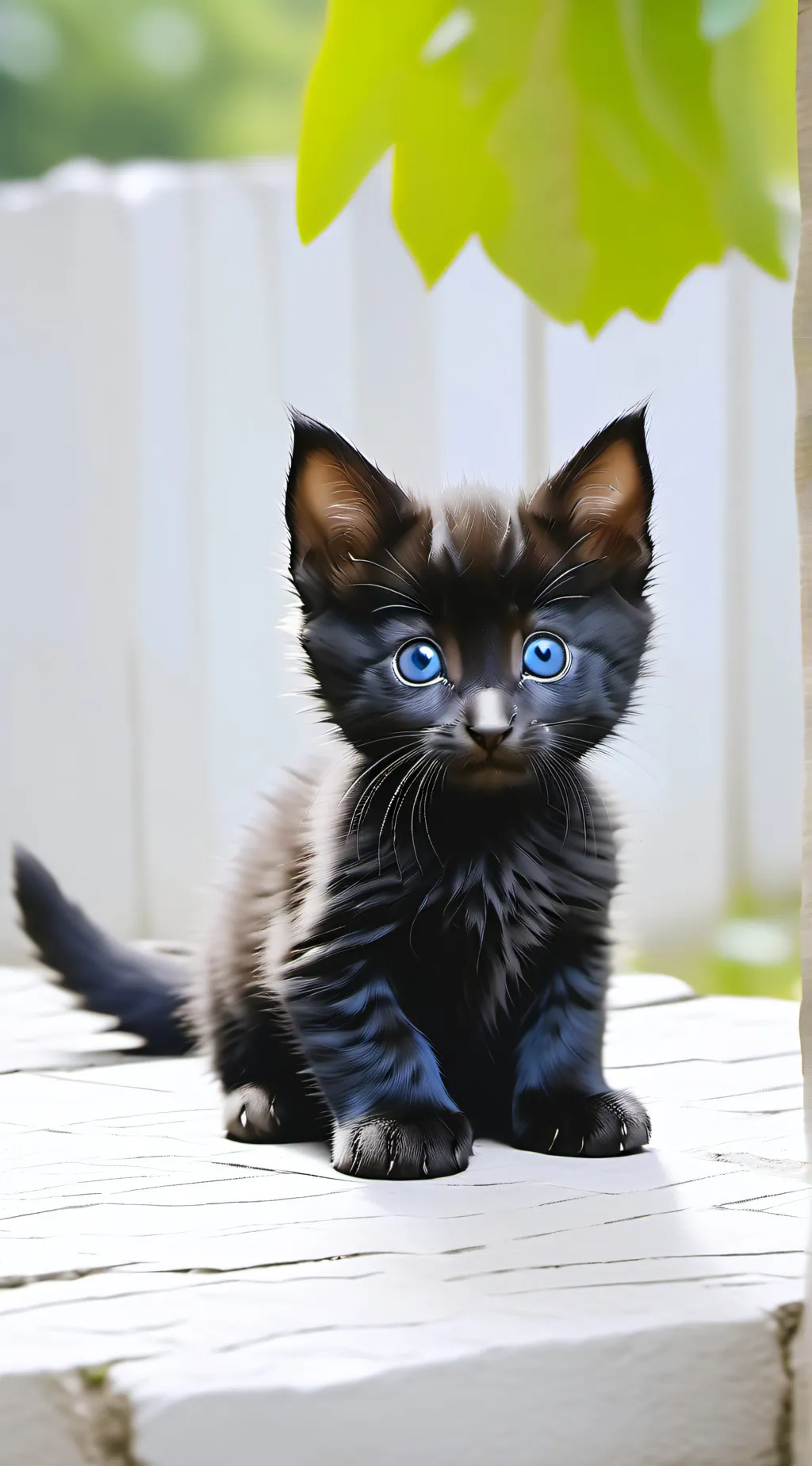 ai character: homeless cat background