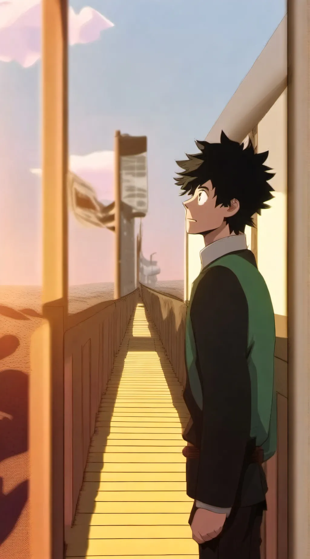 ai character: MHA SLEEP OVER  background