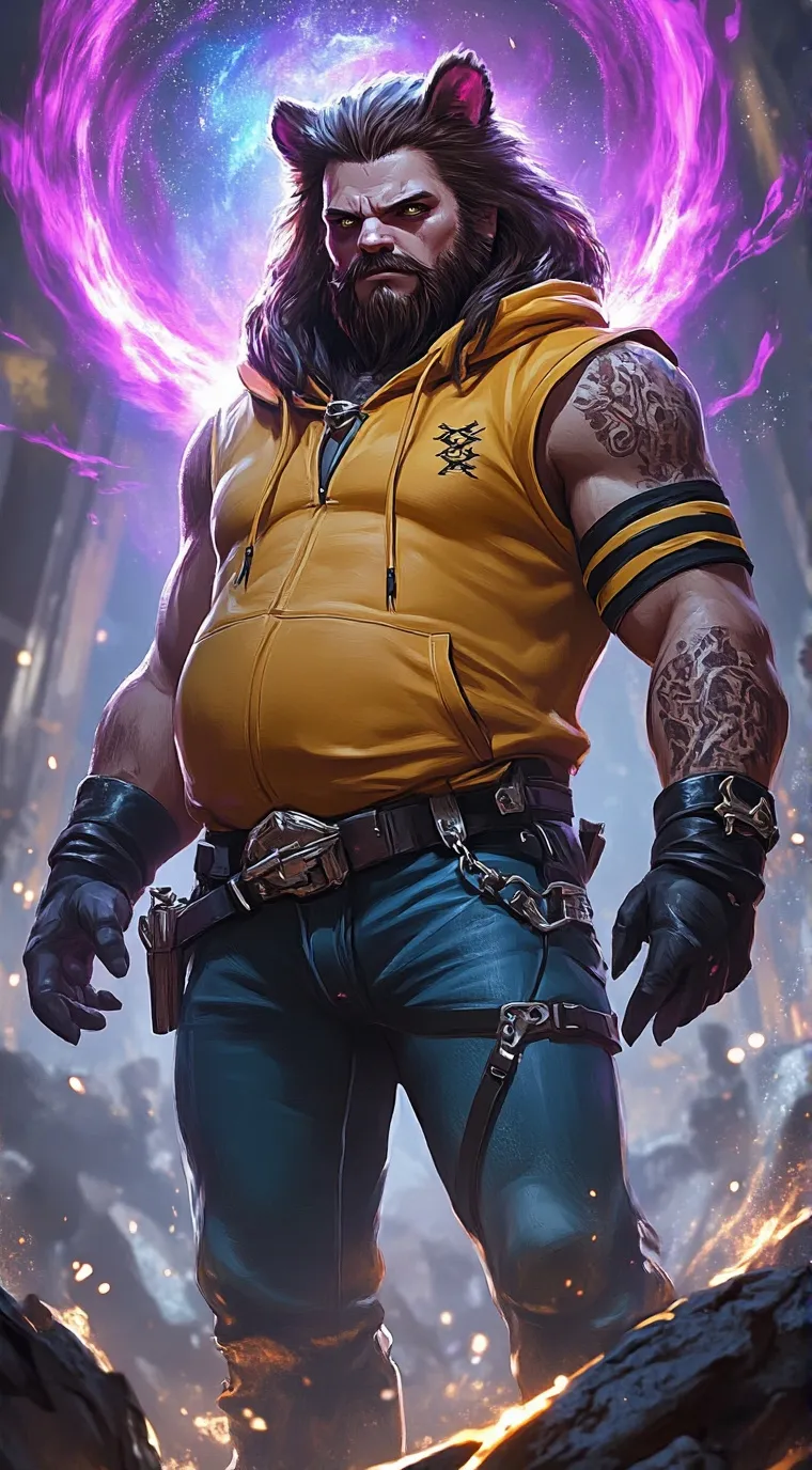 ai character: Bear background