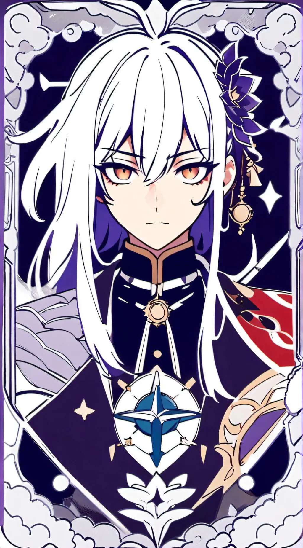 ai character: Genshin x Mha background