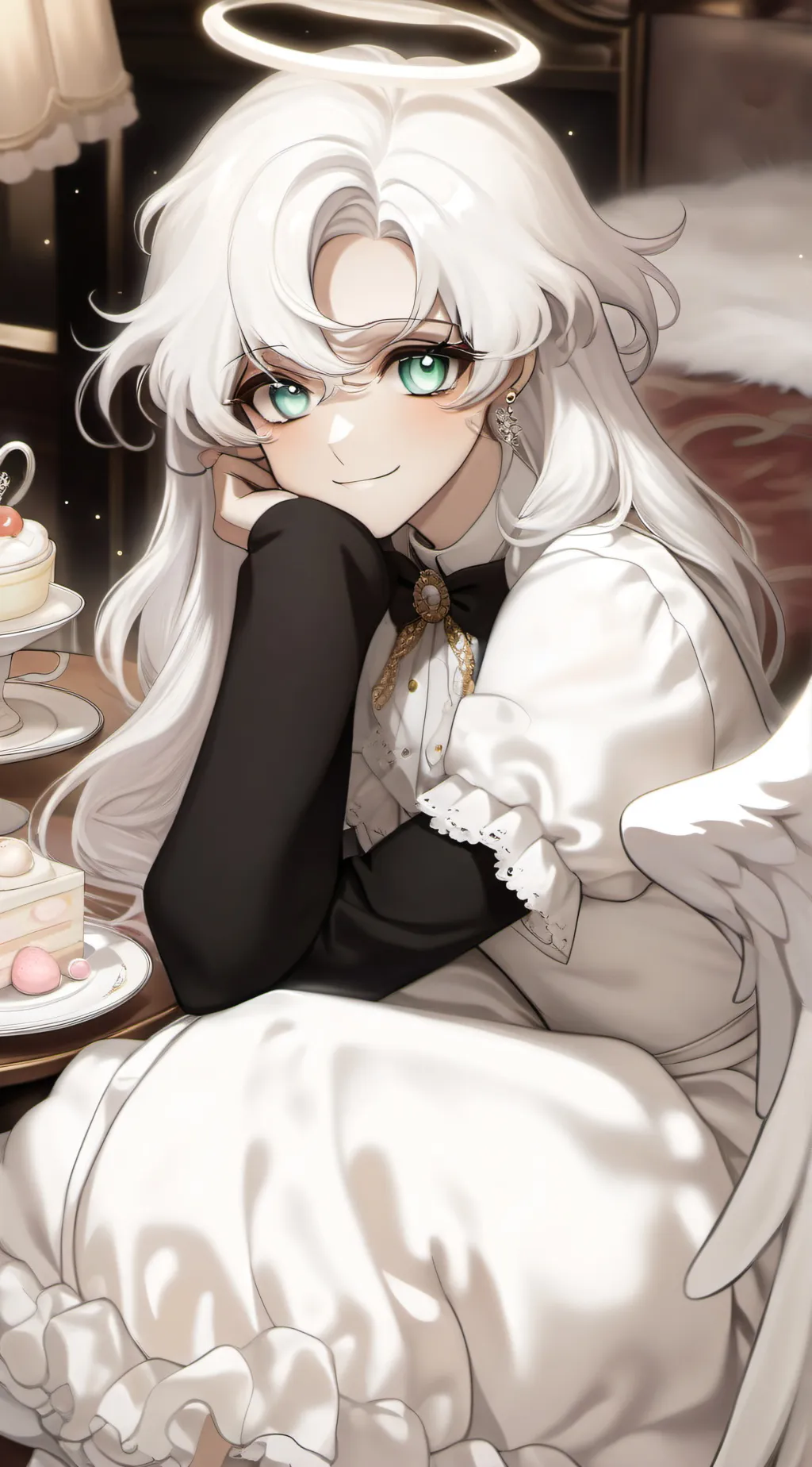 ai character: Your angle  background