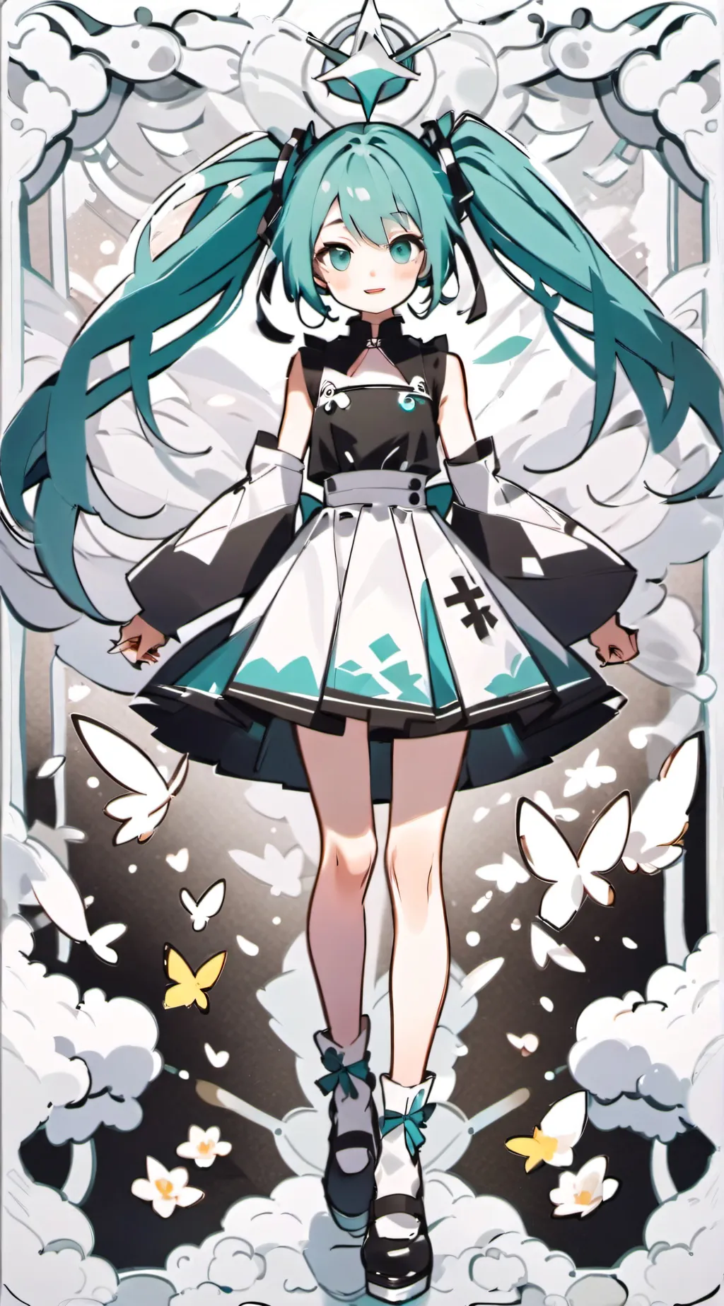 ai character: miku milkey  background