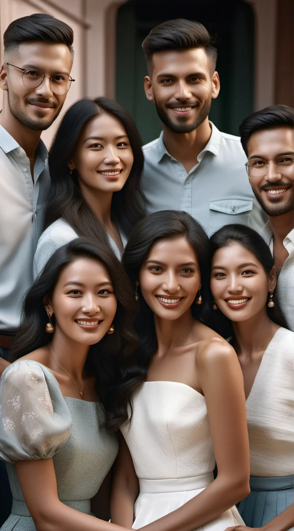 ai character: Friend group  background