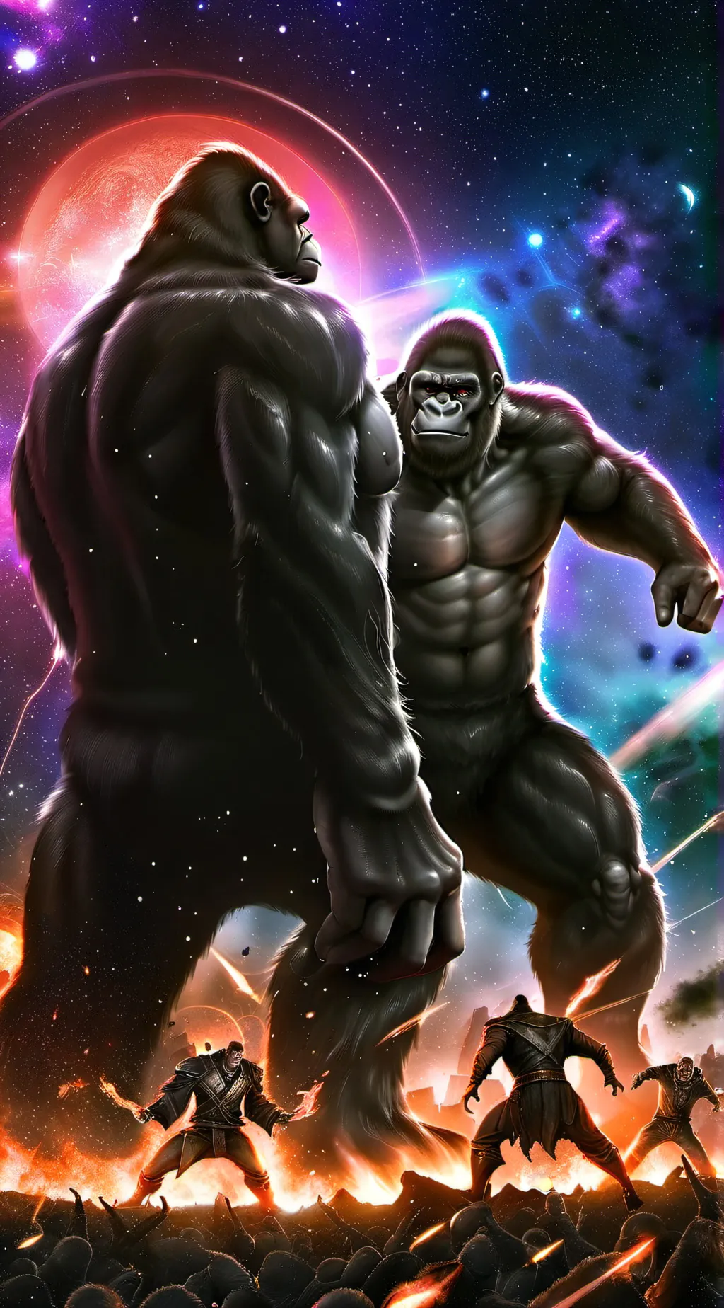 ai character: Galactic gorilla's background