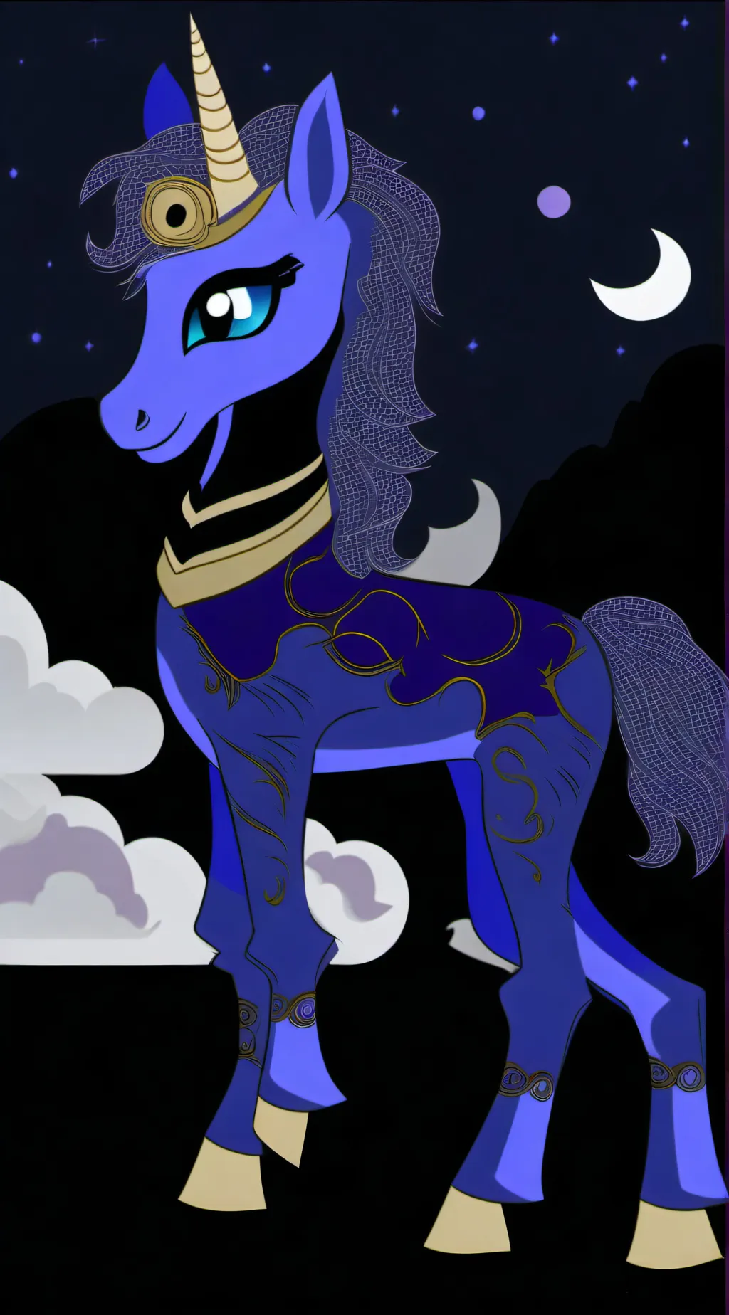 ai character: prince moon background