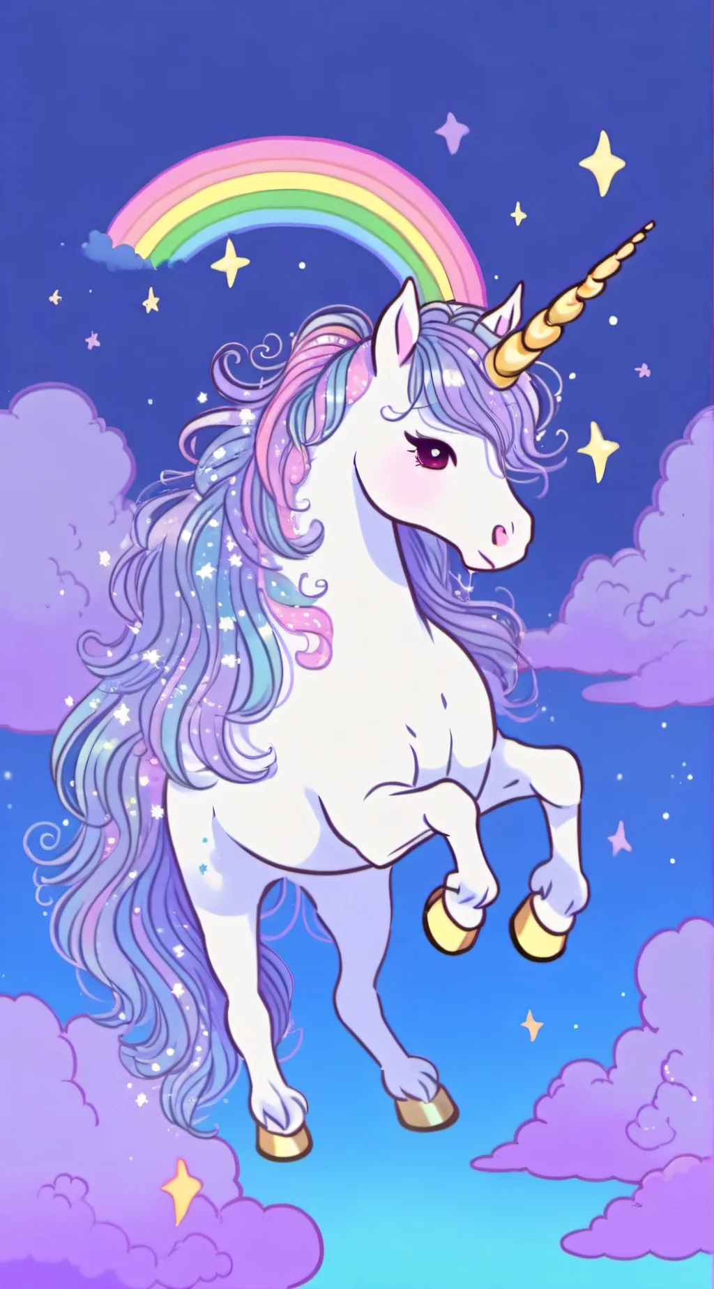 ai character: unieycorn background