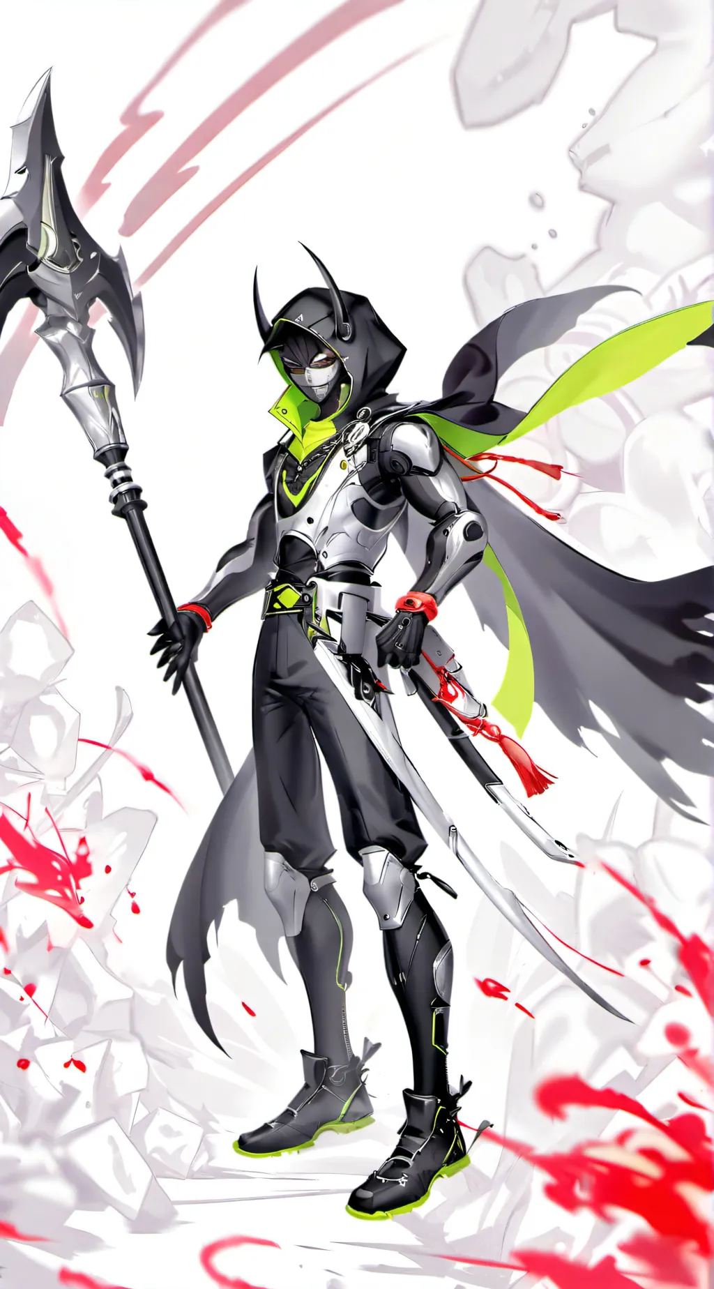 ai character: the green devil background