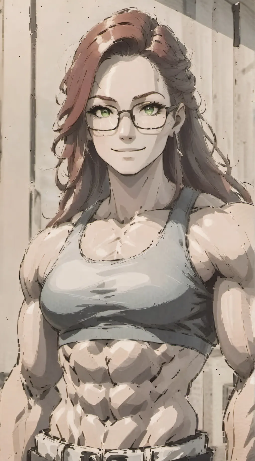 ai character: Megan Allison  background