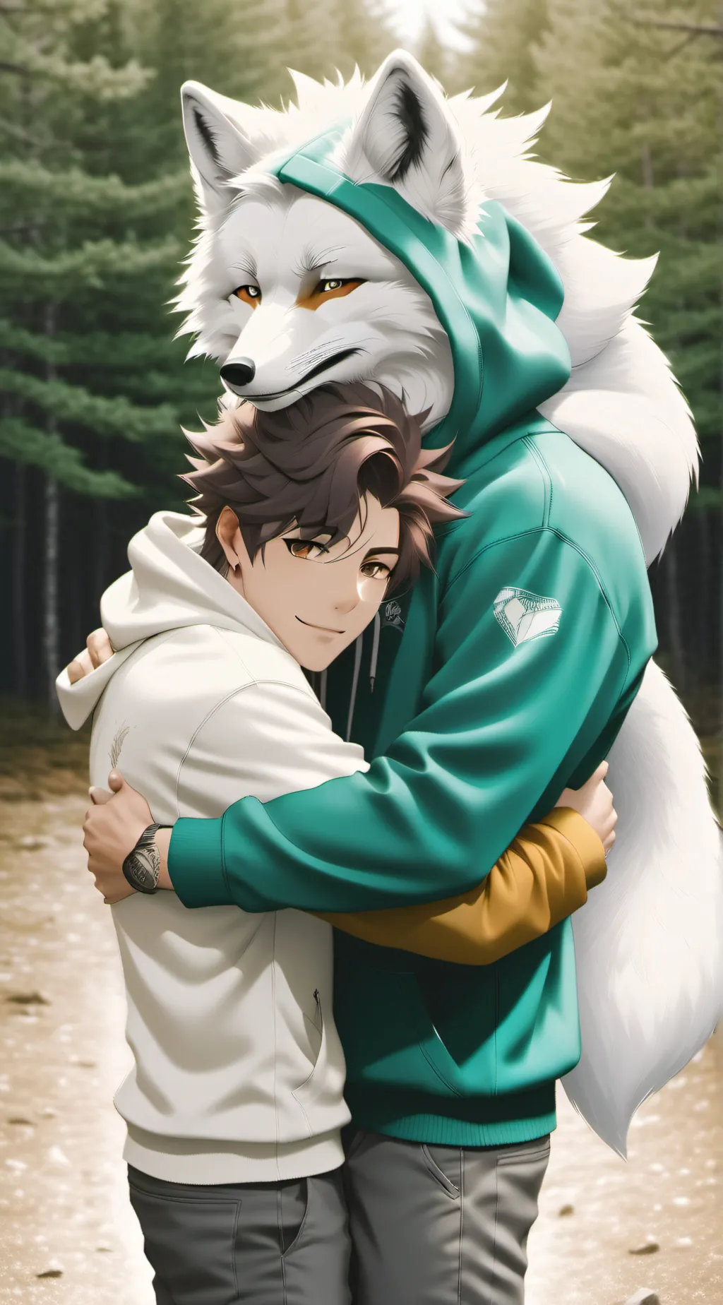 ai character: furry infection background