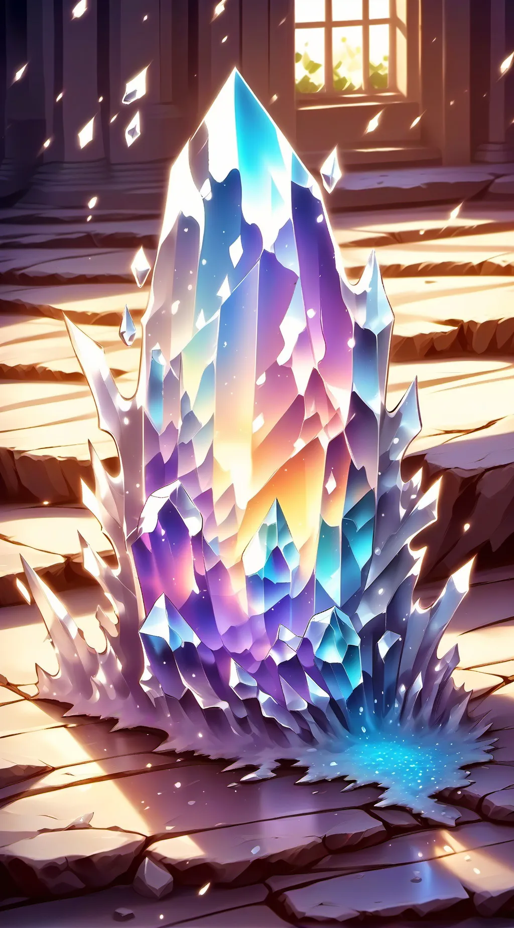 ai character: furry cristal  background