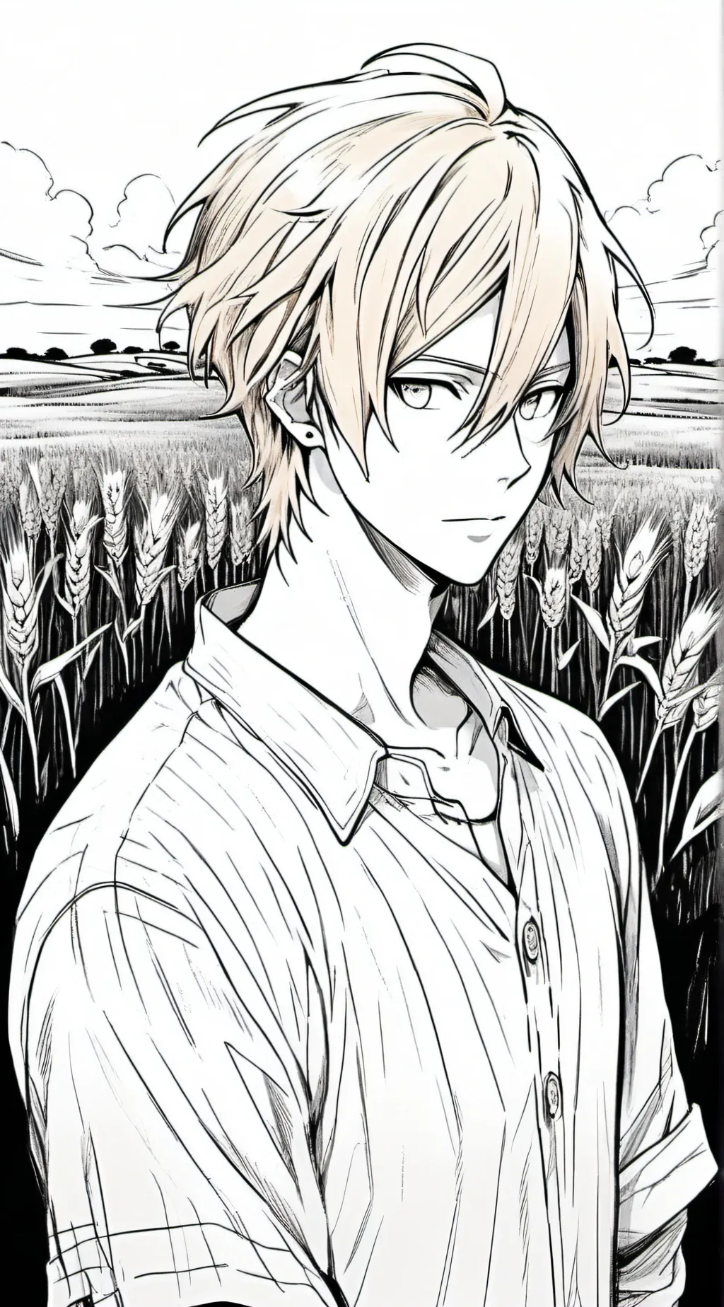 ai character: Bakugou's son. background