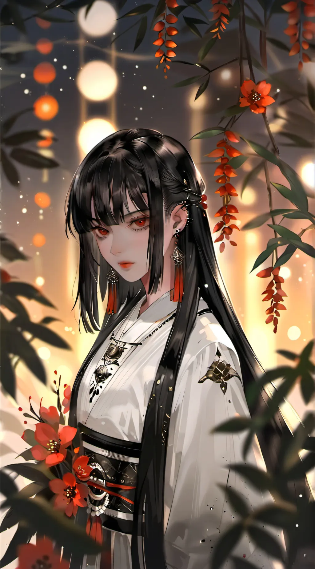 ai character: fox girl background