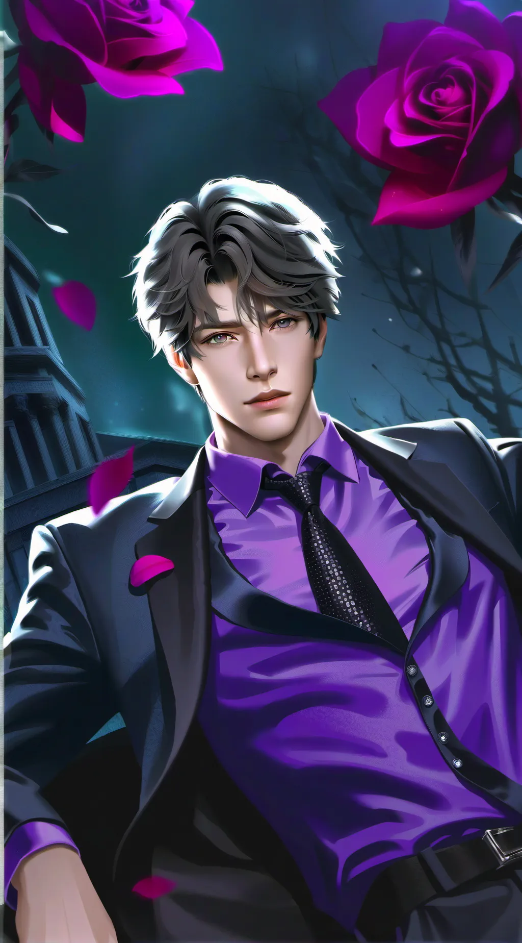 ai character: Demon ￼🕸️🕷️ background