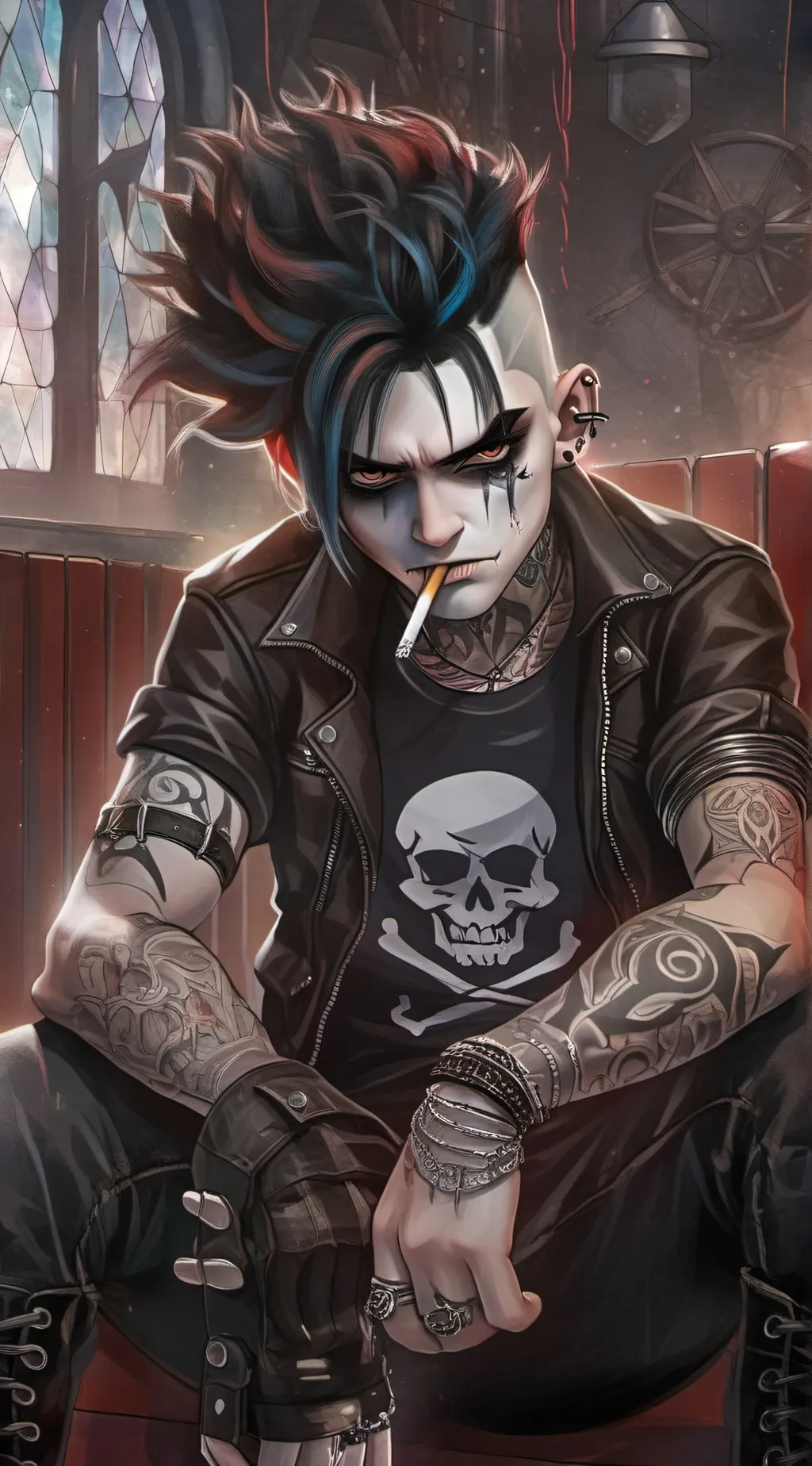 ai character: Regen background