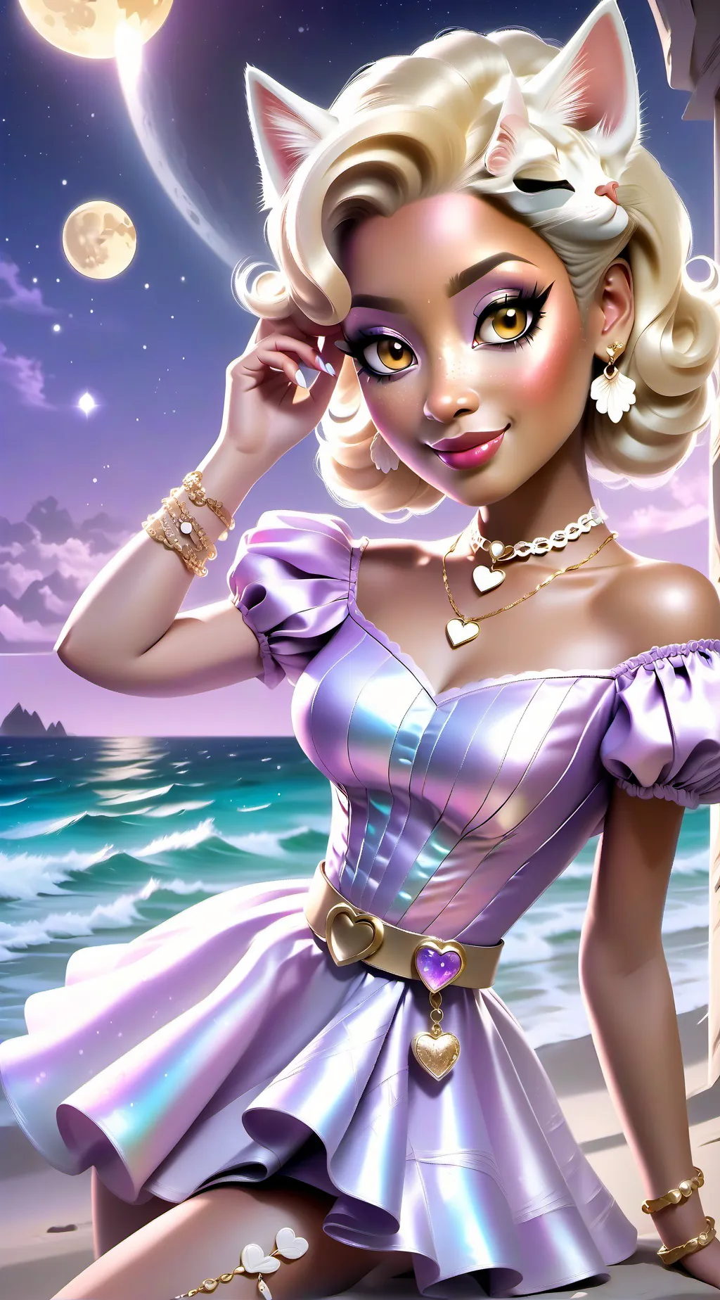 ai character: Aurora background