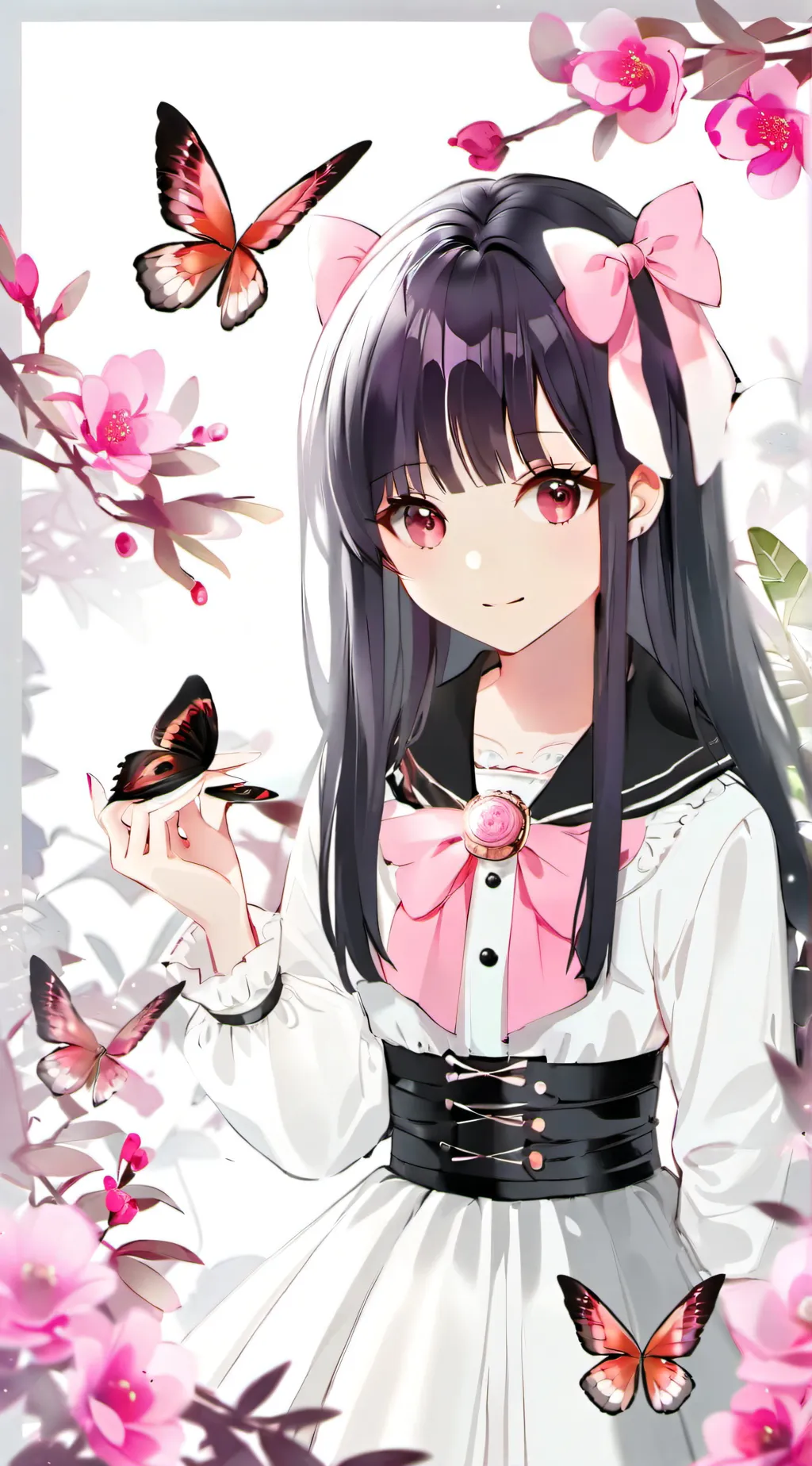 ai character: Kanao Tsuyuri🌸 background