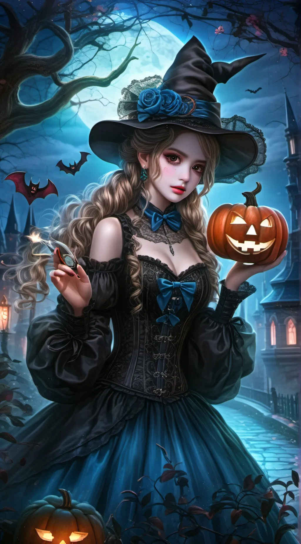 ai character: Halloween hound rp background