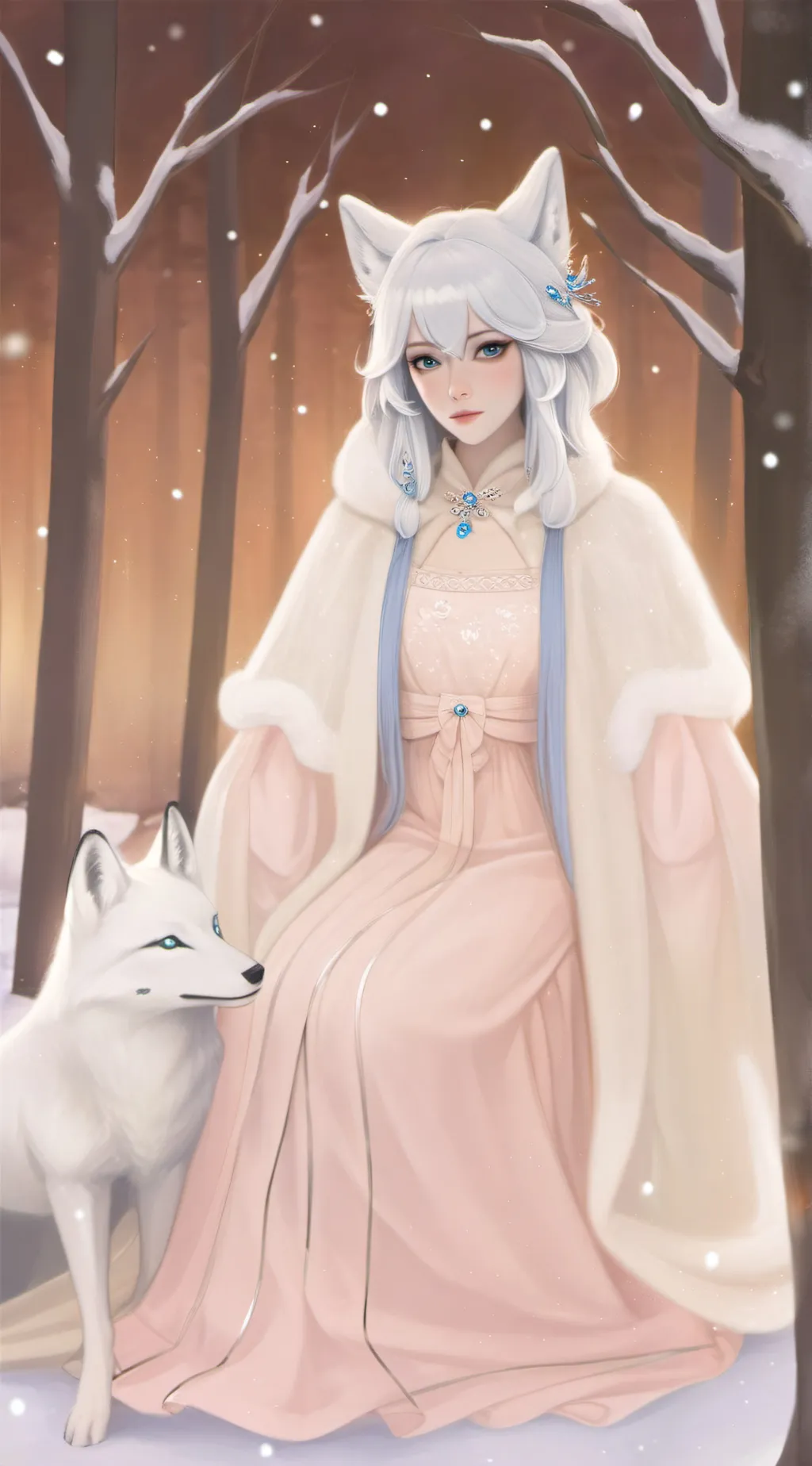 ai character: Crystal background