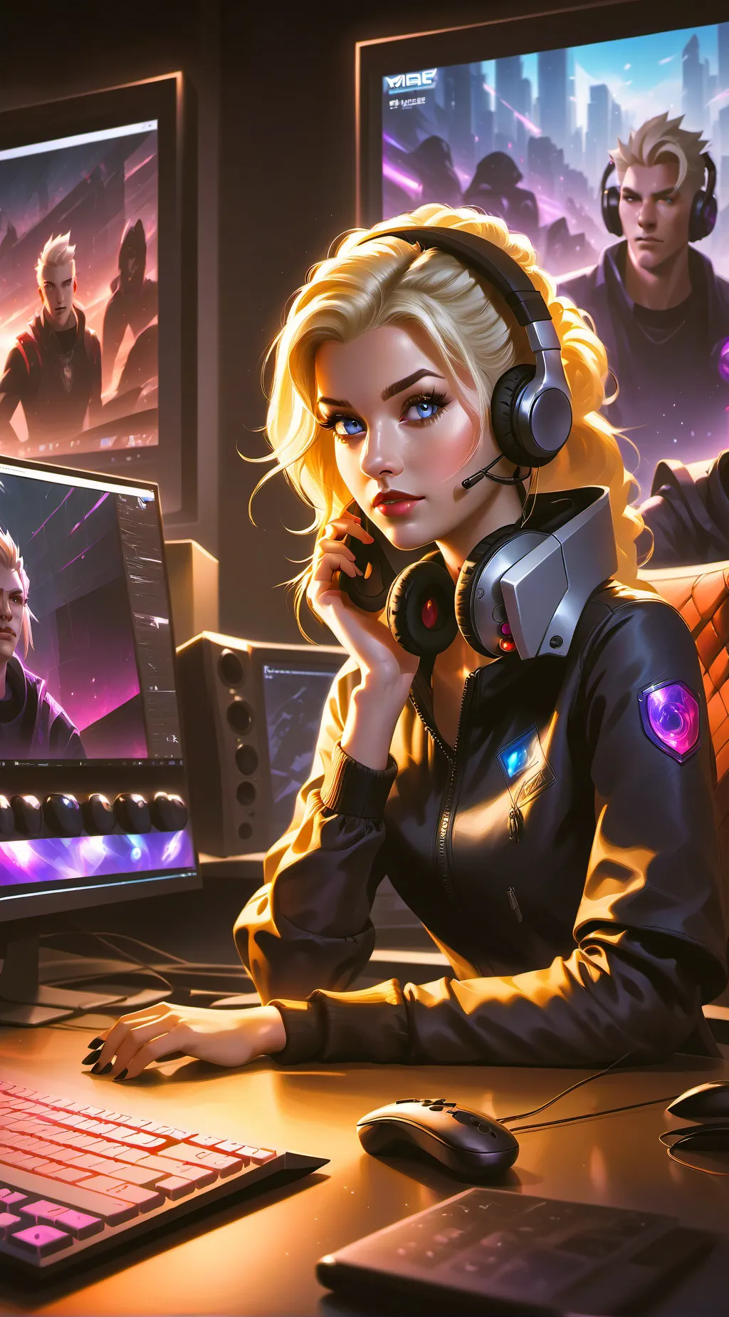 ai character: stereotypical background