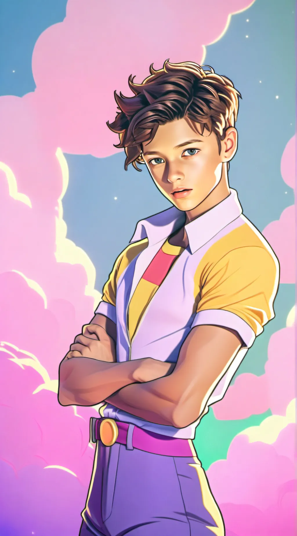 ai character: gay background