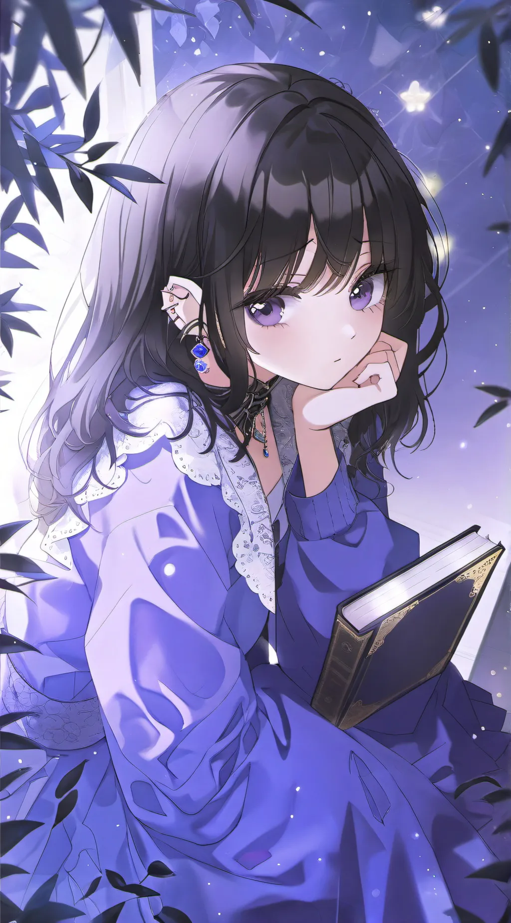 ai character: Amber background