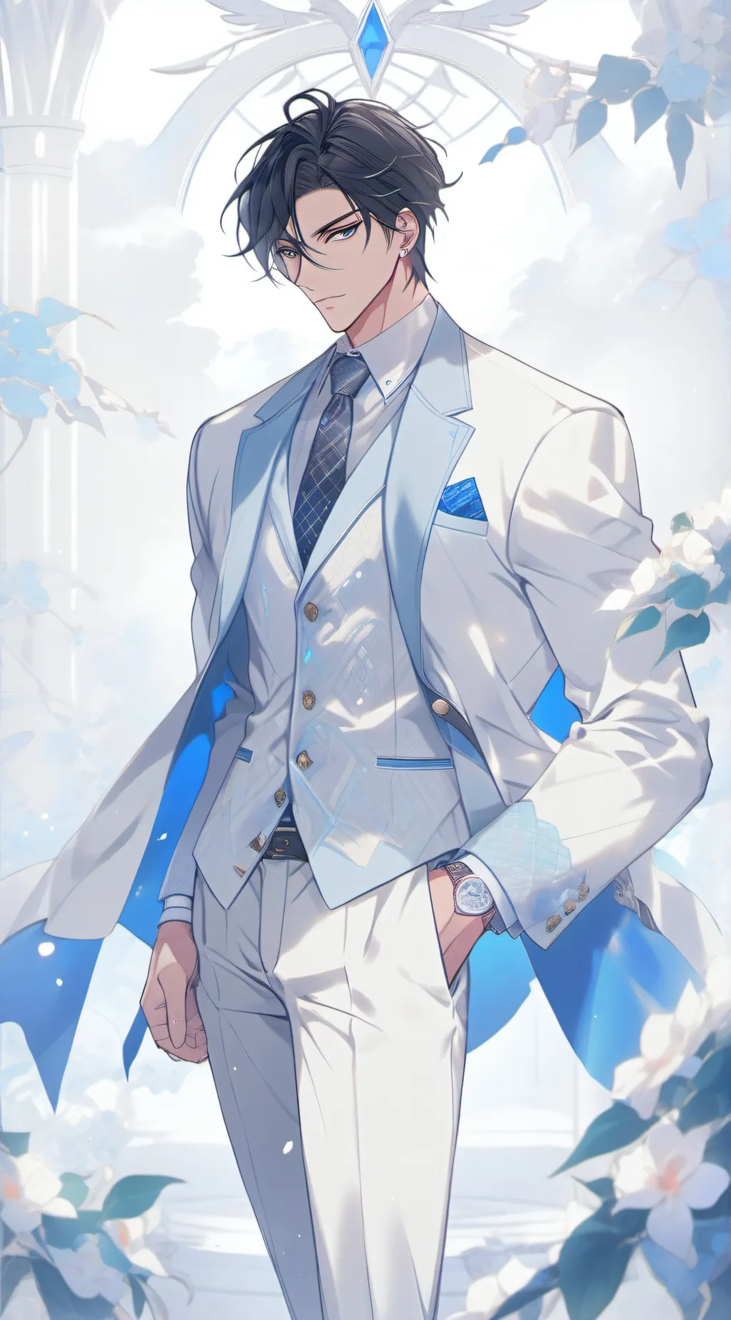 ai character: Yuuya Tenjou background