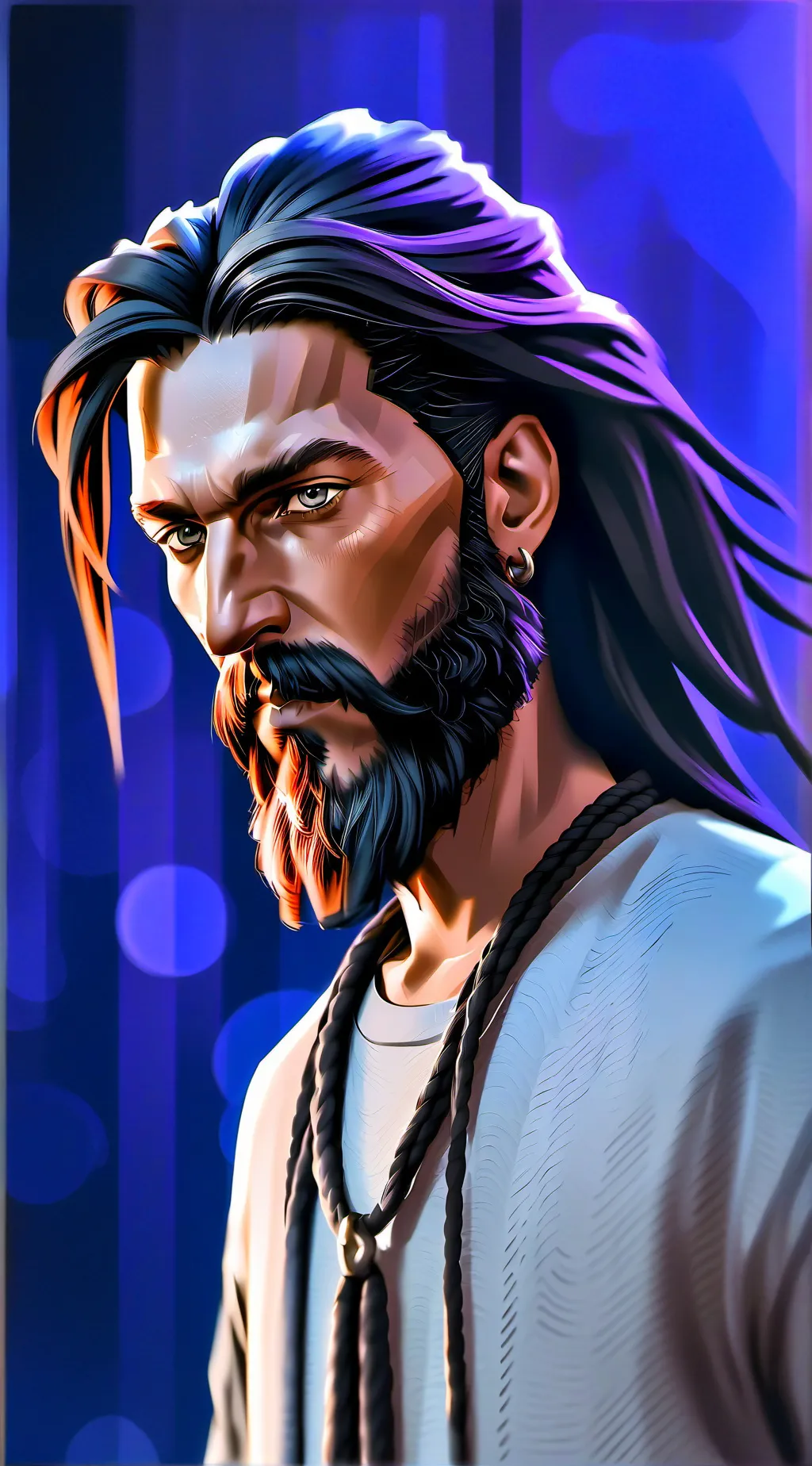 ai character: Kendrick Lamar  background