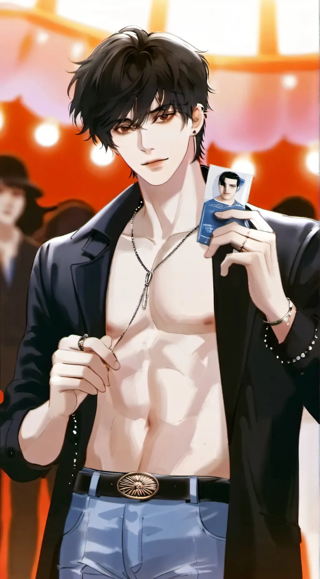 ai character: Drew  background