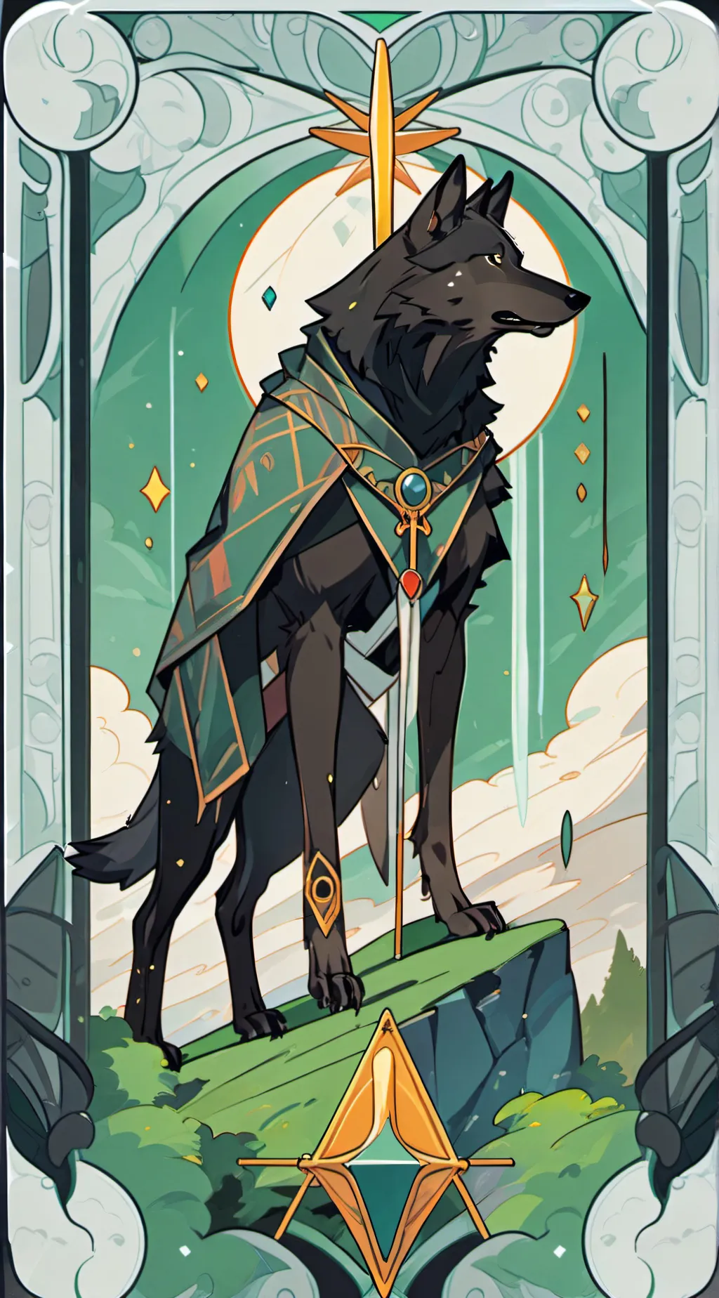 ai character: HH wolves background