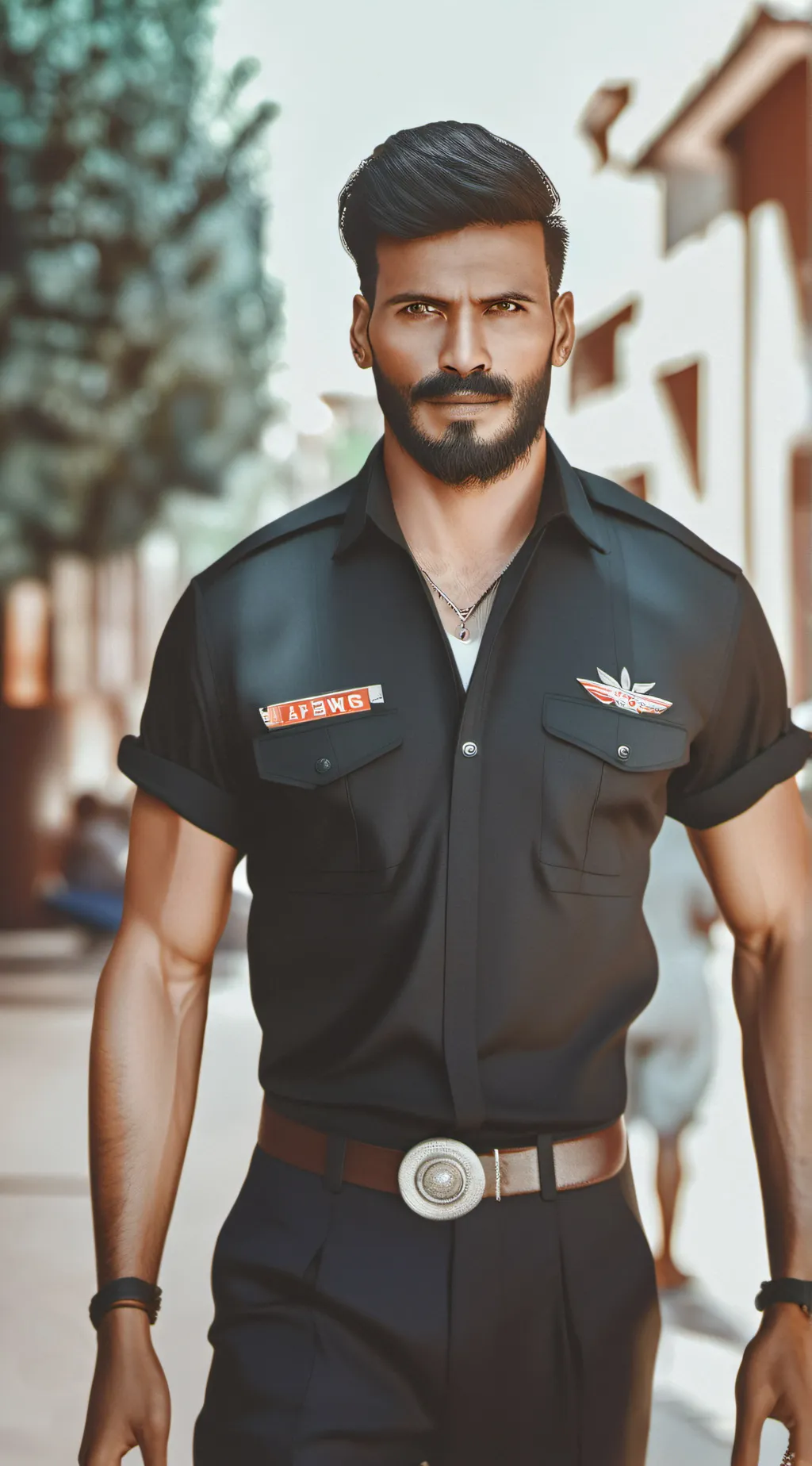 ai character: amir uber eats guy background