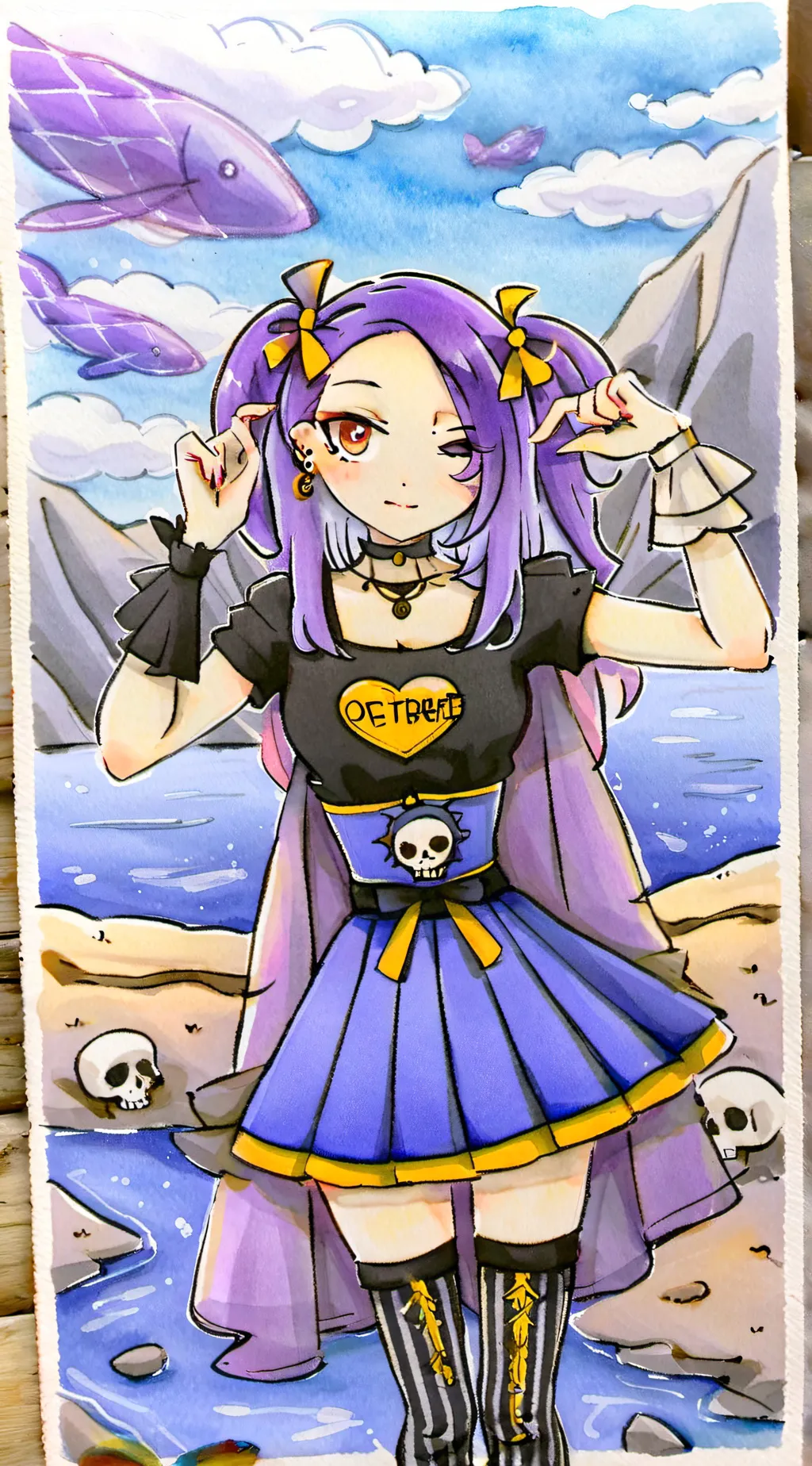 ai character: Vinca Pervinca background