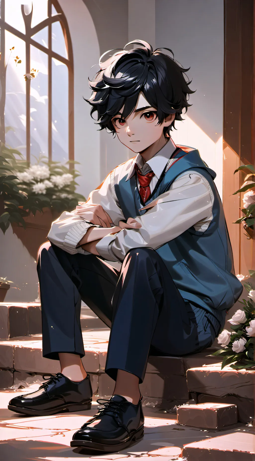 ai character: HitoHito Tadano  background