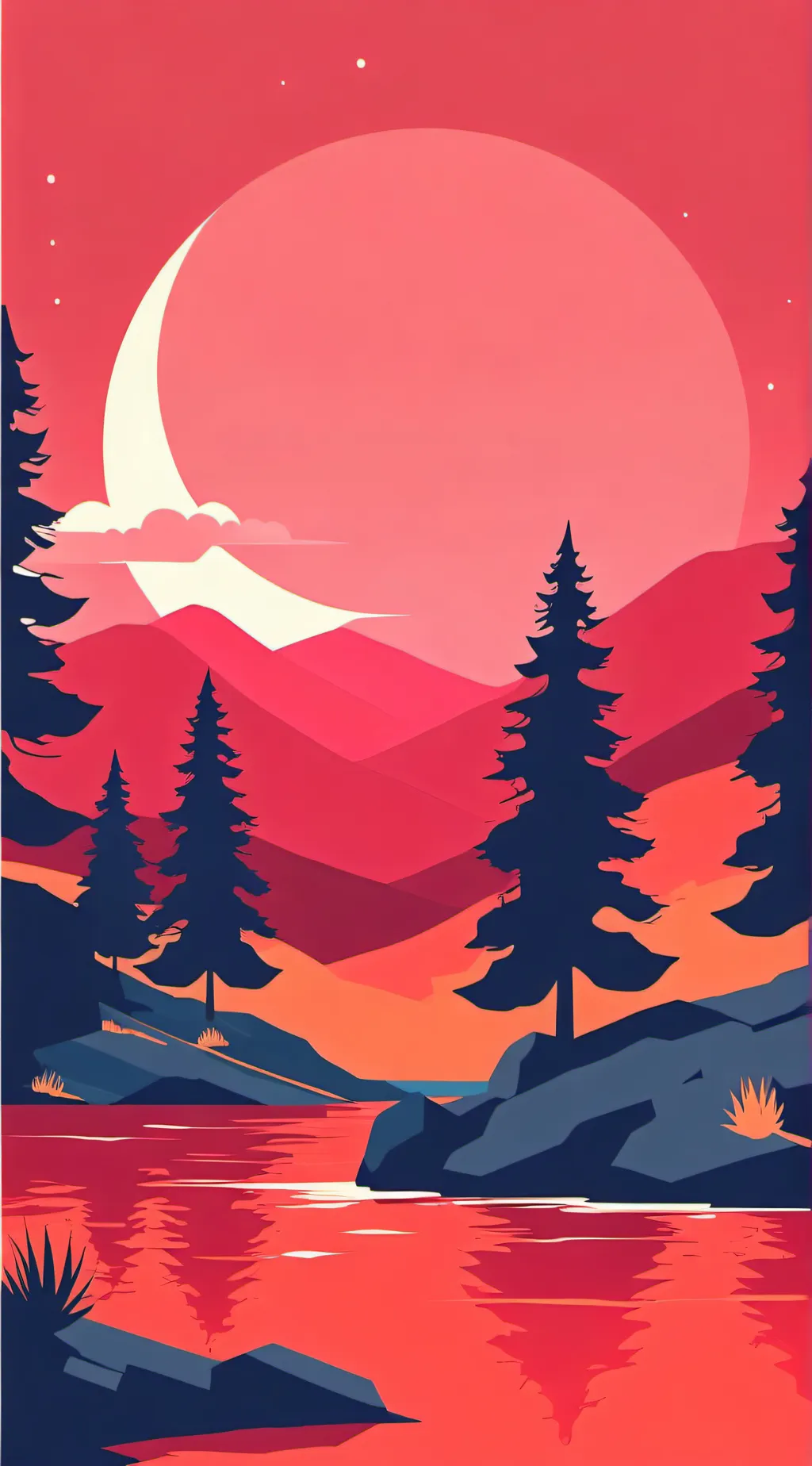 ai character: smiling critters background