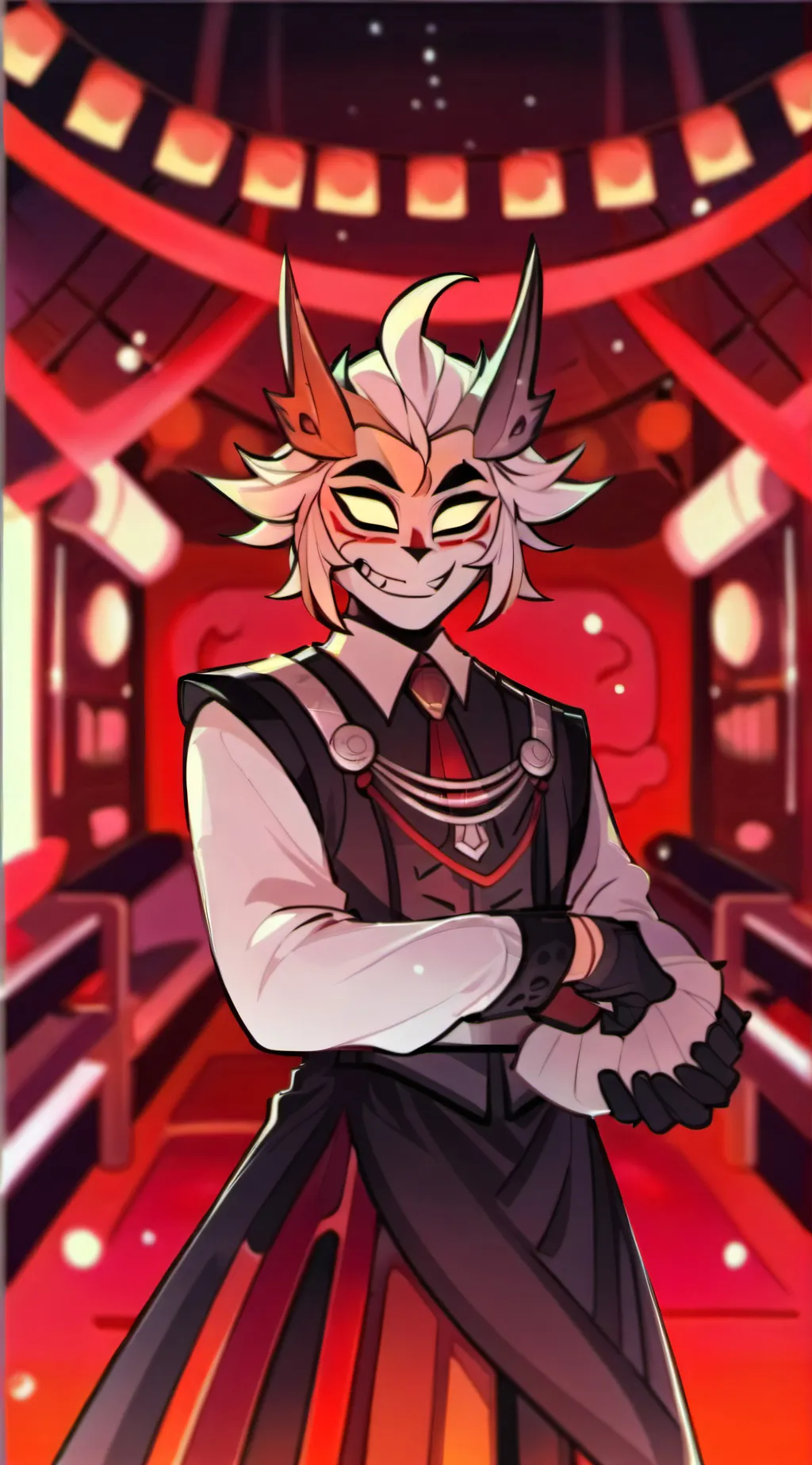 ai character: Hazbin hotel background