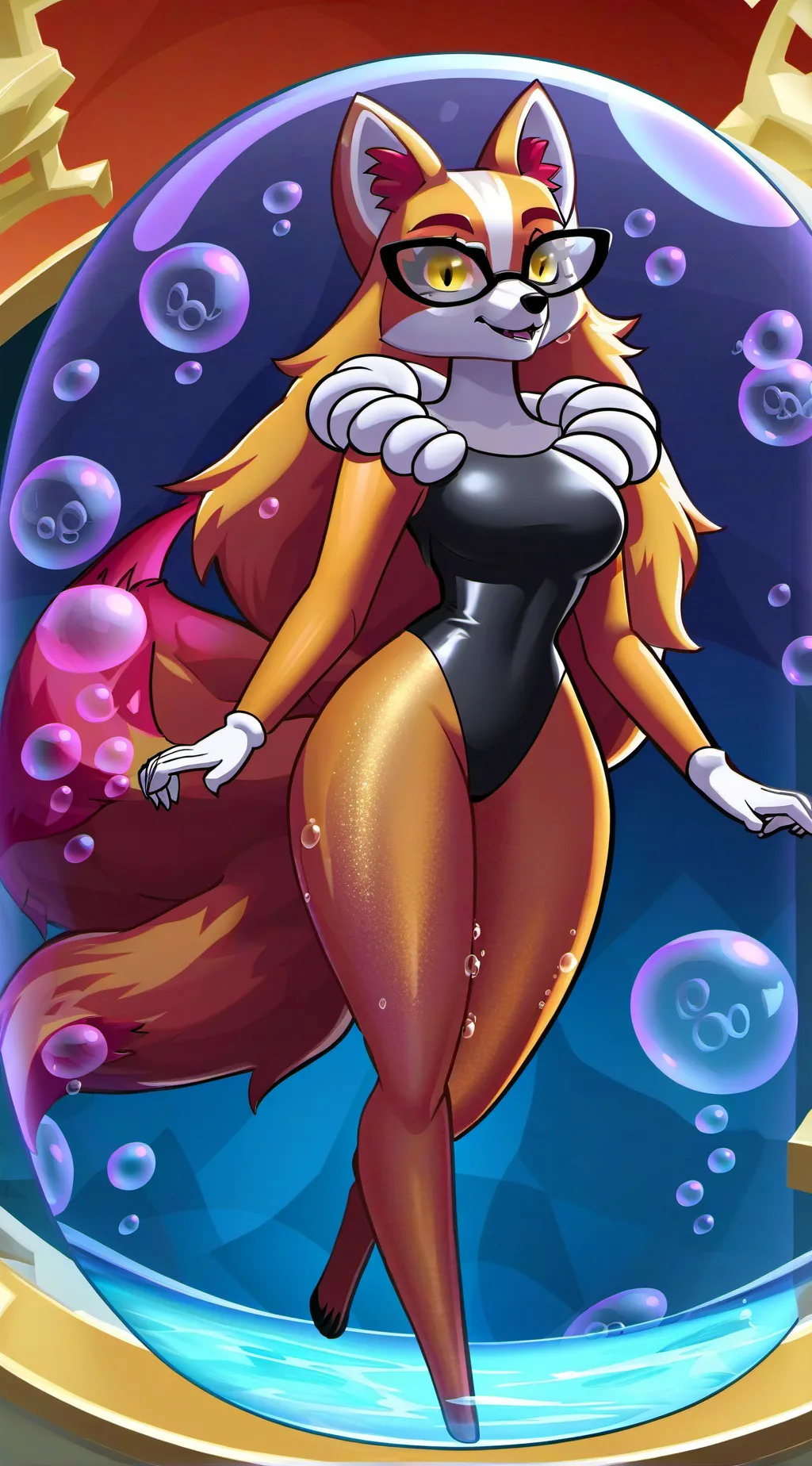 ai character: Goldie Vixen background