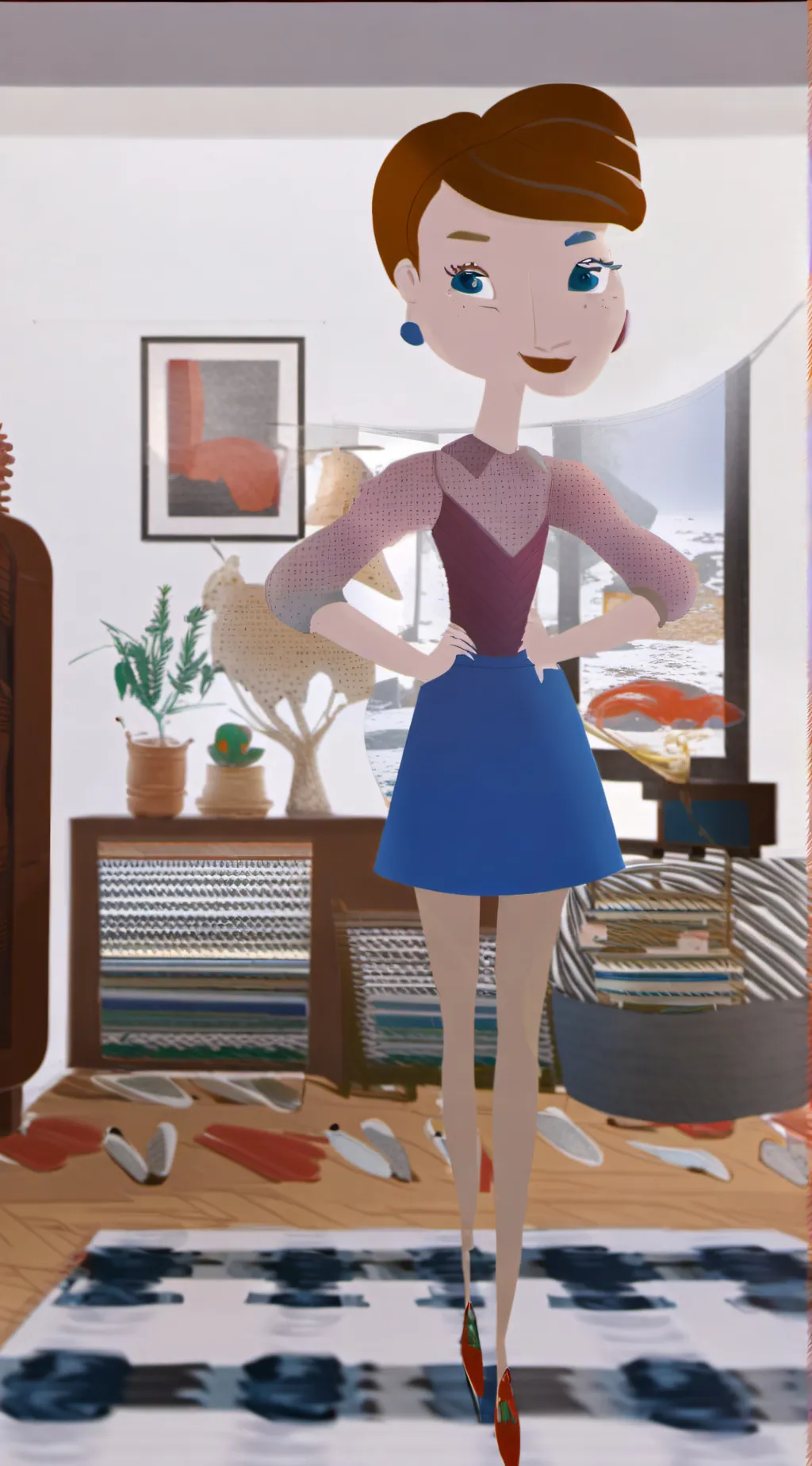 ai character: im cool background