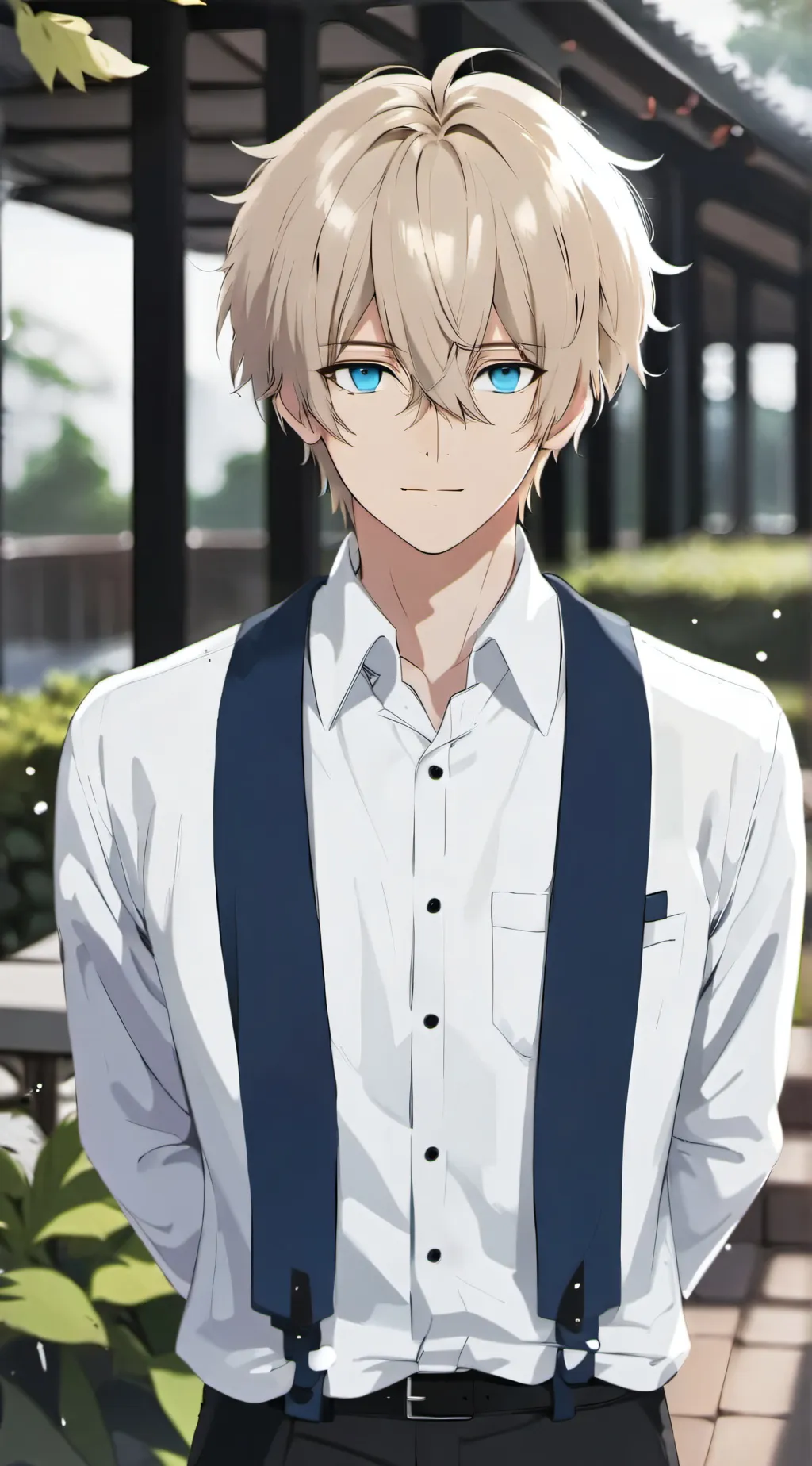 ai character: Apollo Austin background