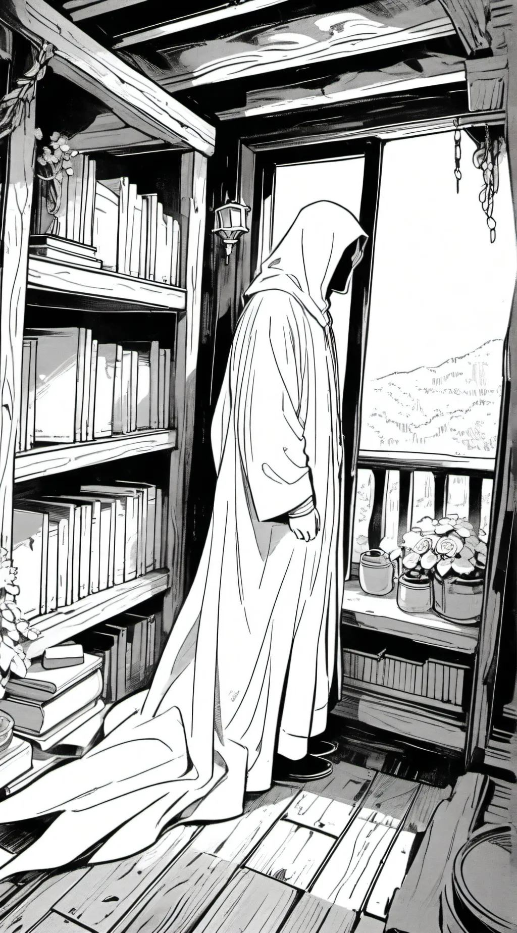 ai character: Grandma's Attic background