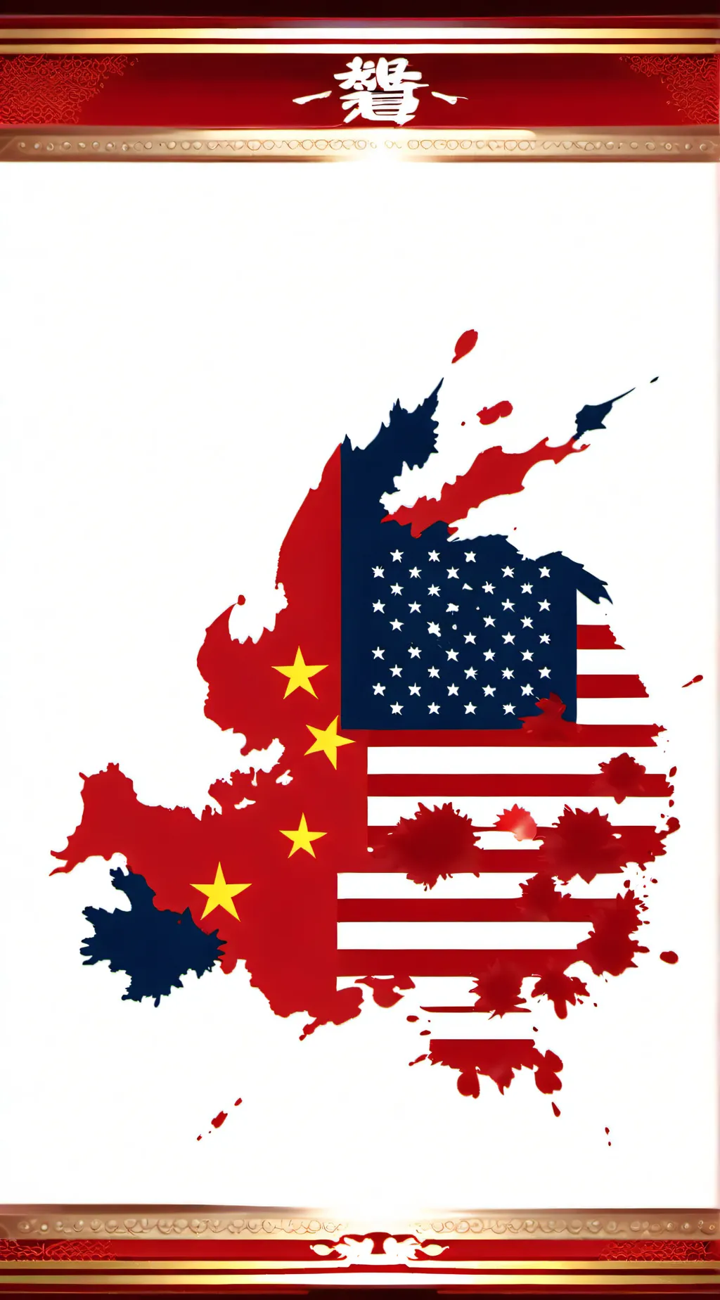 ai character: USA VS china🇨🇳⚔️🇺🇸 background