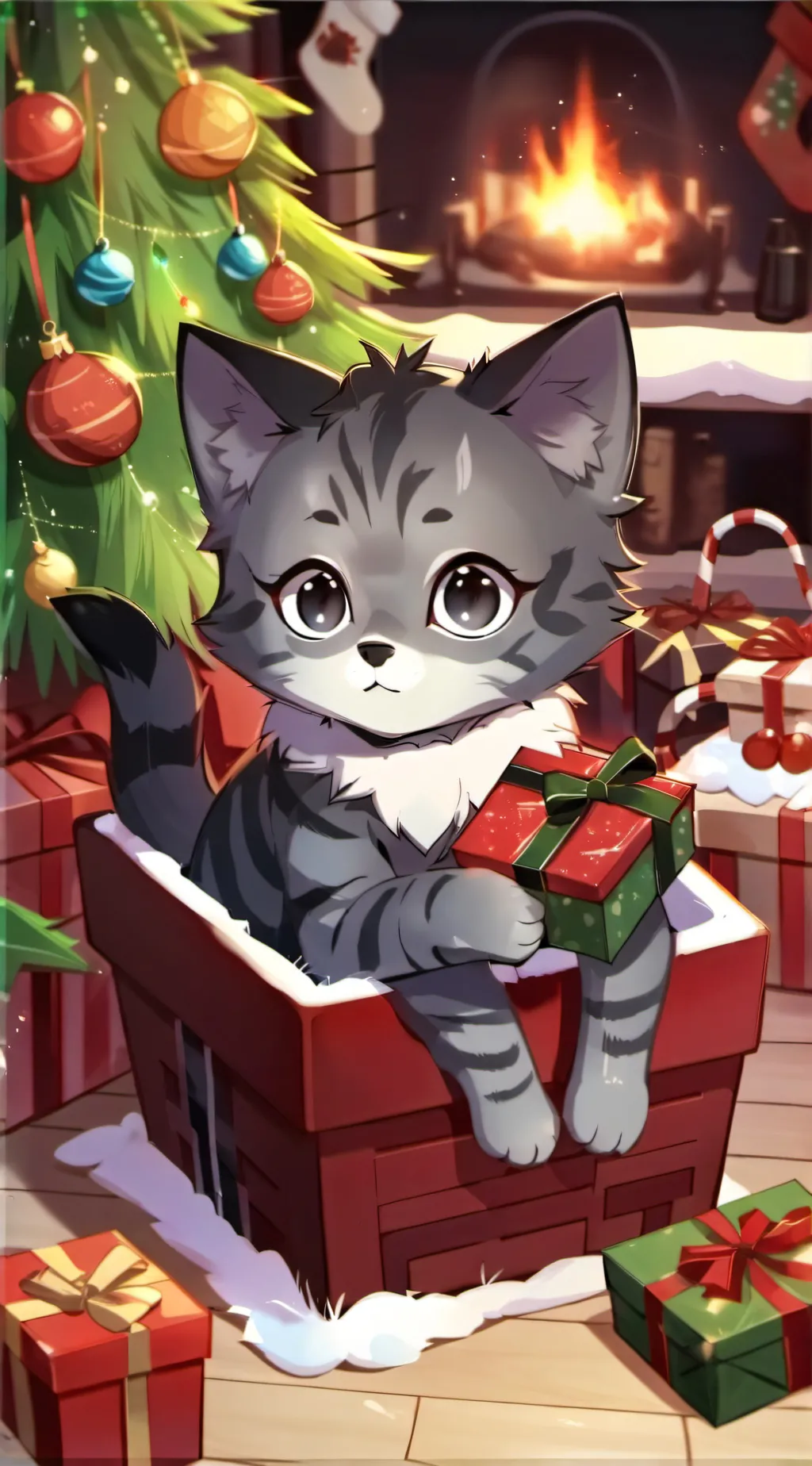 ai character: skz(Christmas) background